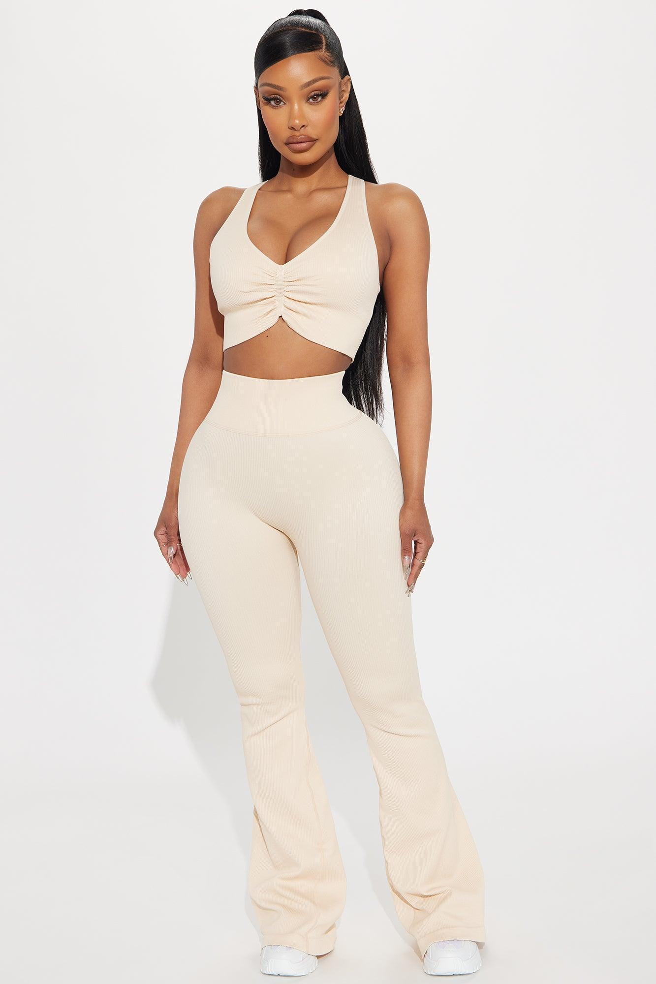 Made You Look Active Sports Bra - Sand Product Image