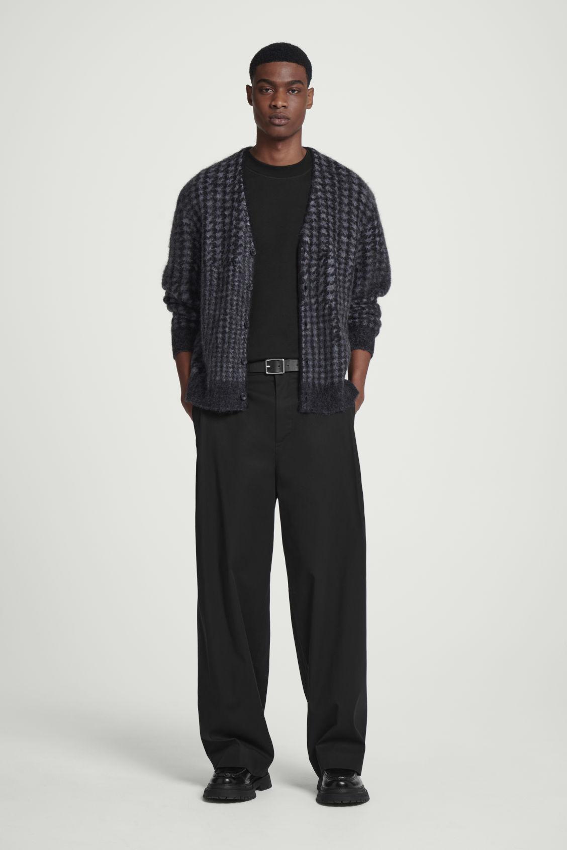 HOUNDSTOOTH MOHAIR-BLEND CARDIGAN Product Image