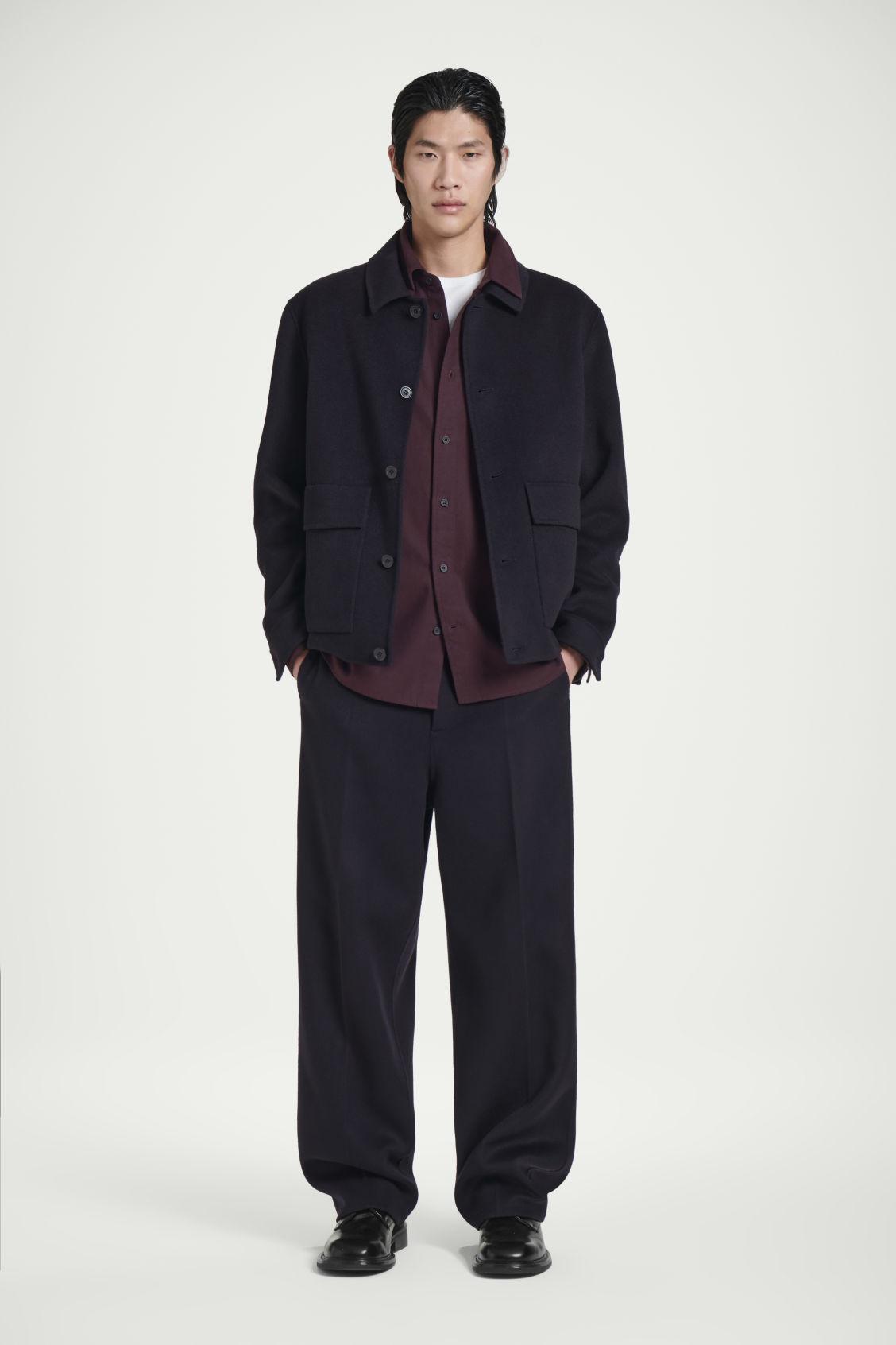 RELAXED BRUSHED COTTON-BLEND SHIRT Product Image