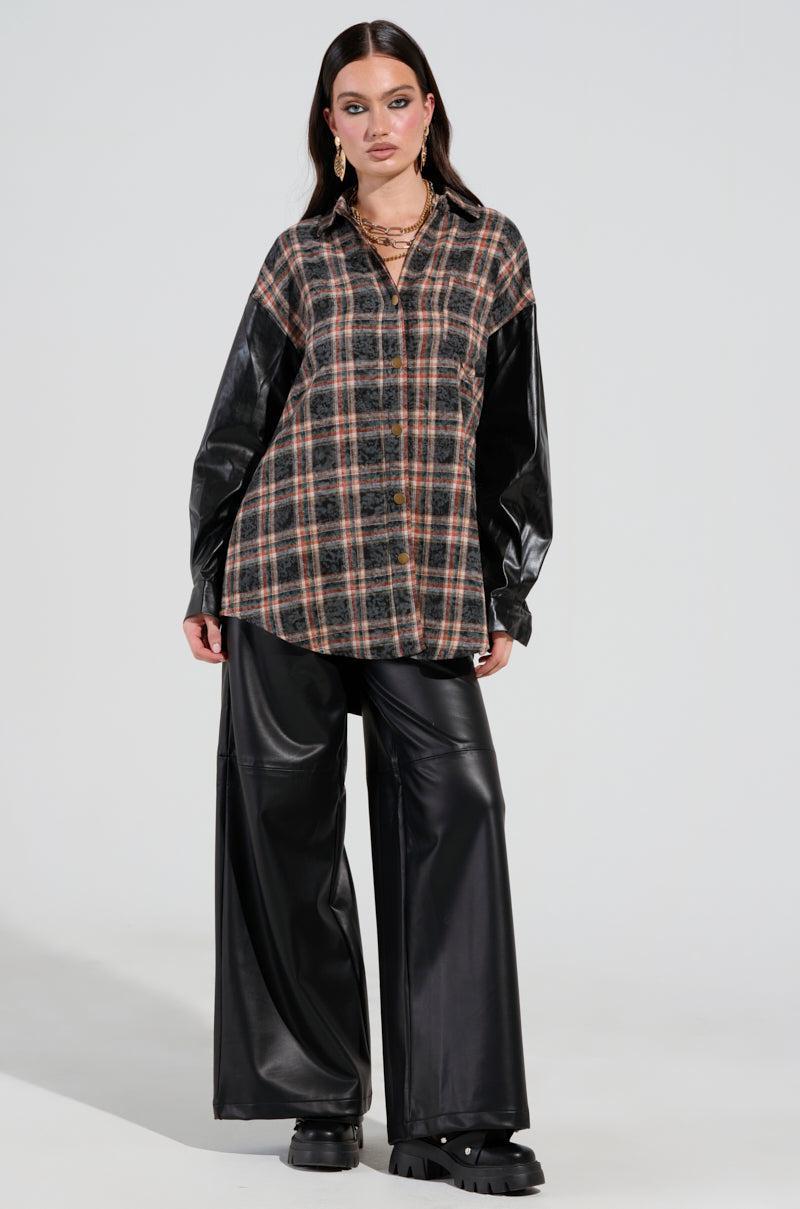 LANA BUTTON DOWN MULTI FUNCTION BLOUSE Product Image