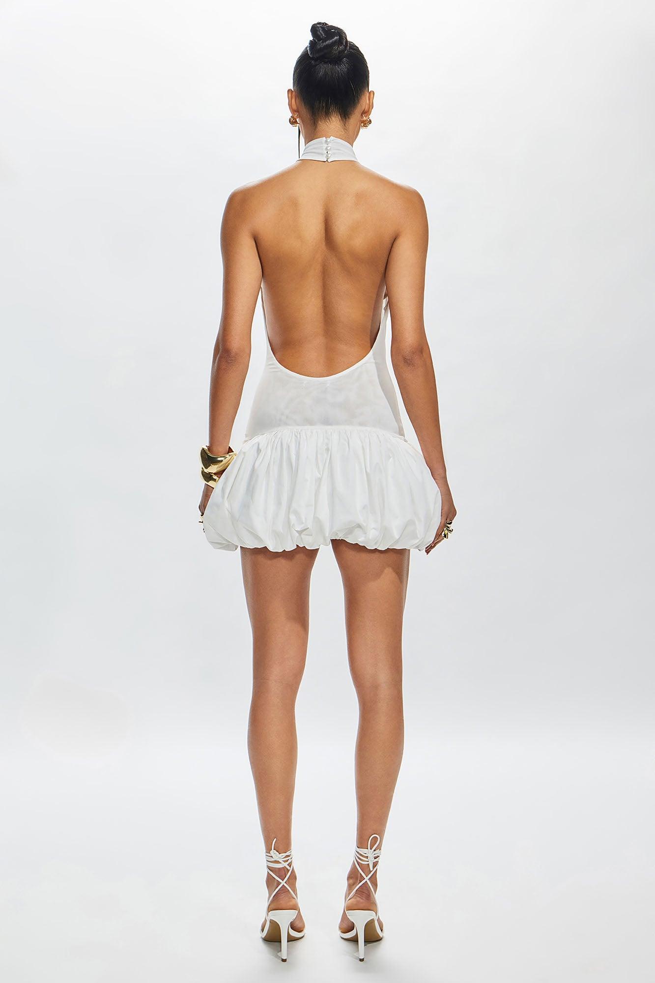 Short & Sweet Mini Dress - Cream Product Image
