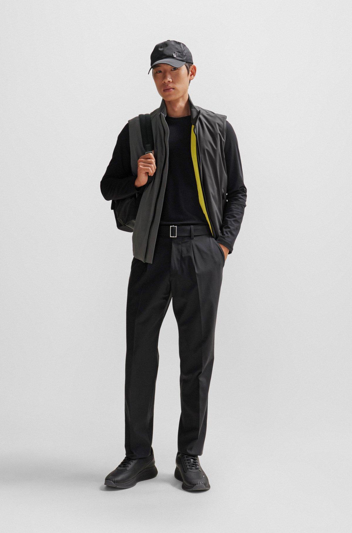 Regular-fit gilet in water-repellent performance-stretch fabric Product Image