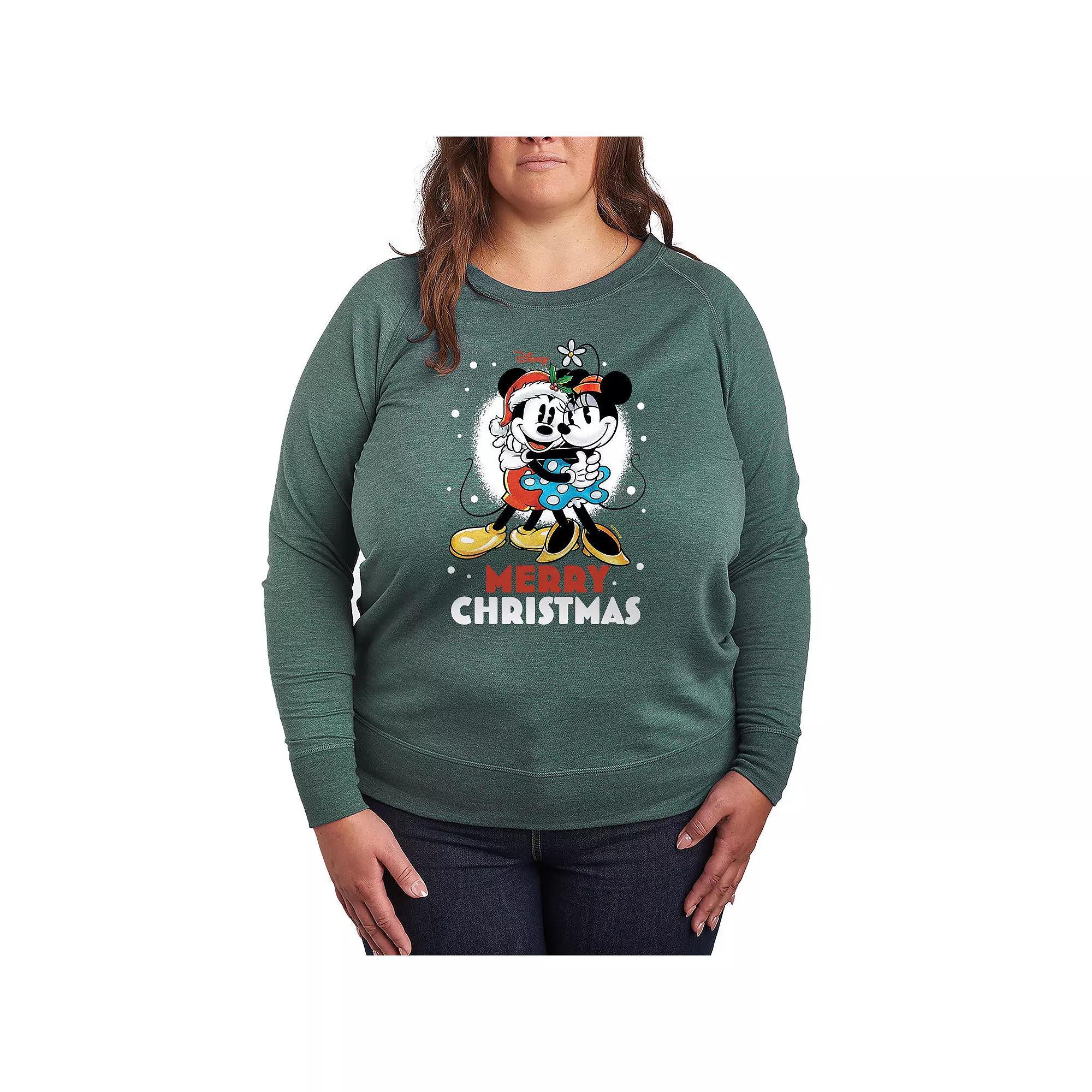 Plus Size Dr. Seuss Happy WhoLoween French Terry Long Sleeve Tee, Womens Grey Green Product Image