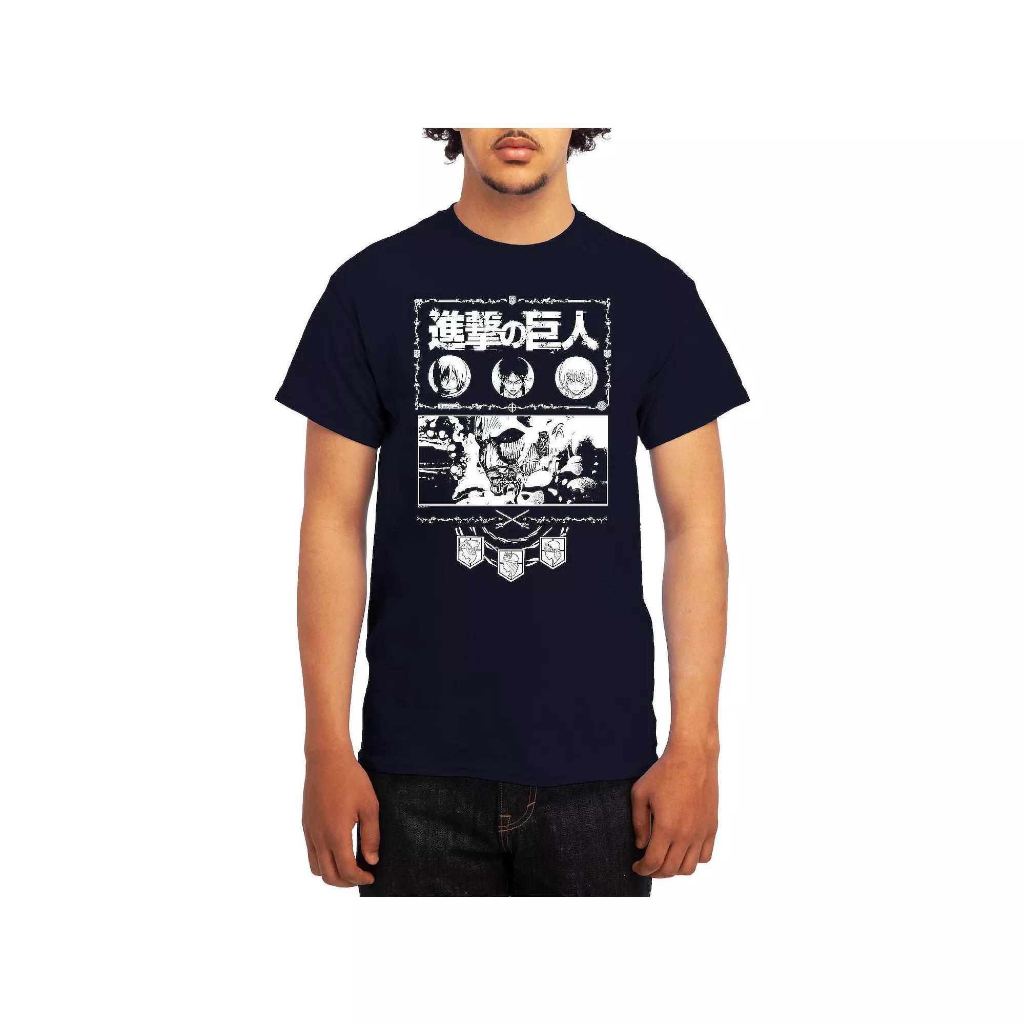 Men's Attack on Titan Ornate Collage Graphic Tee, Boy's, Size: Small, Red Product Image