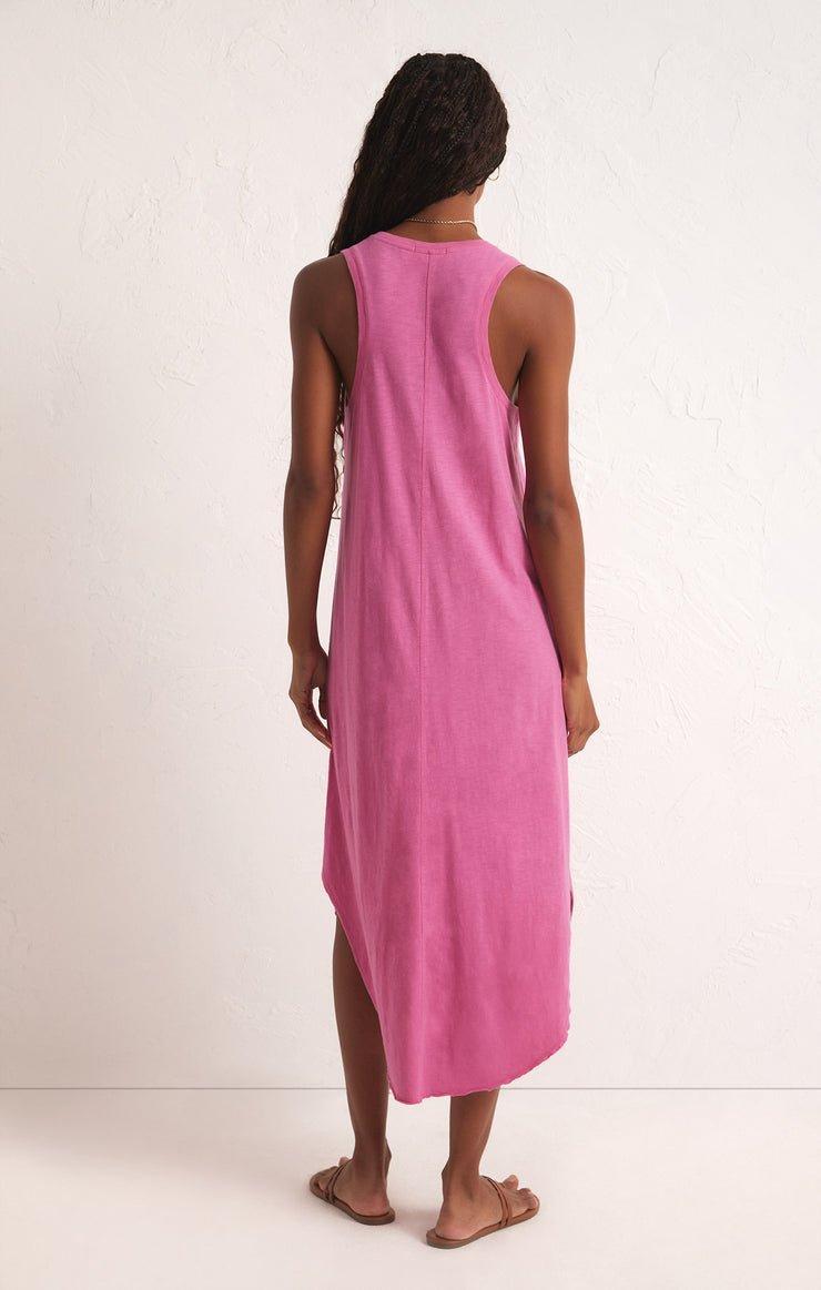 REVERIE SLUB MIDI DRESS Product Image
