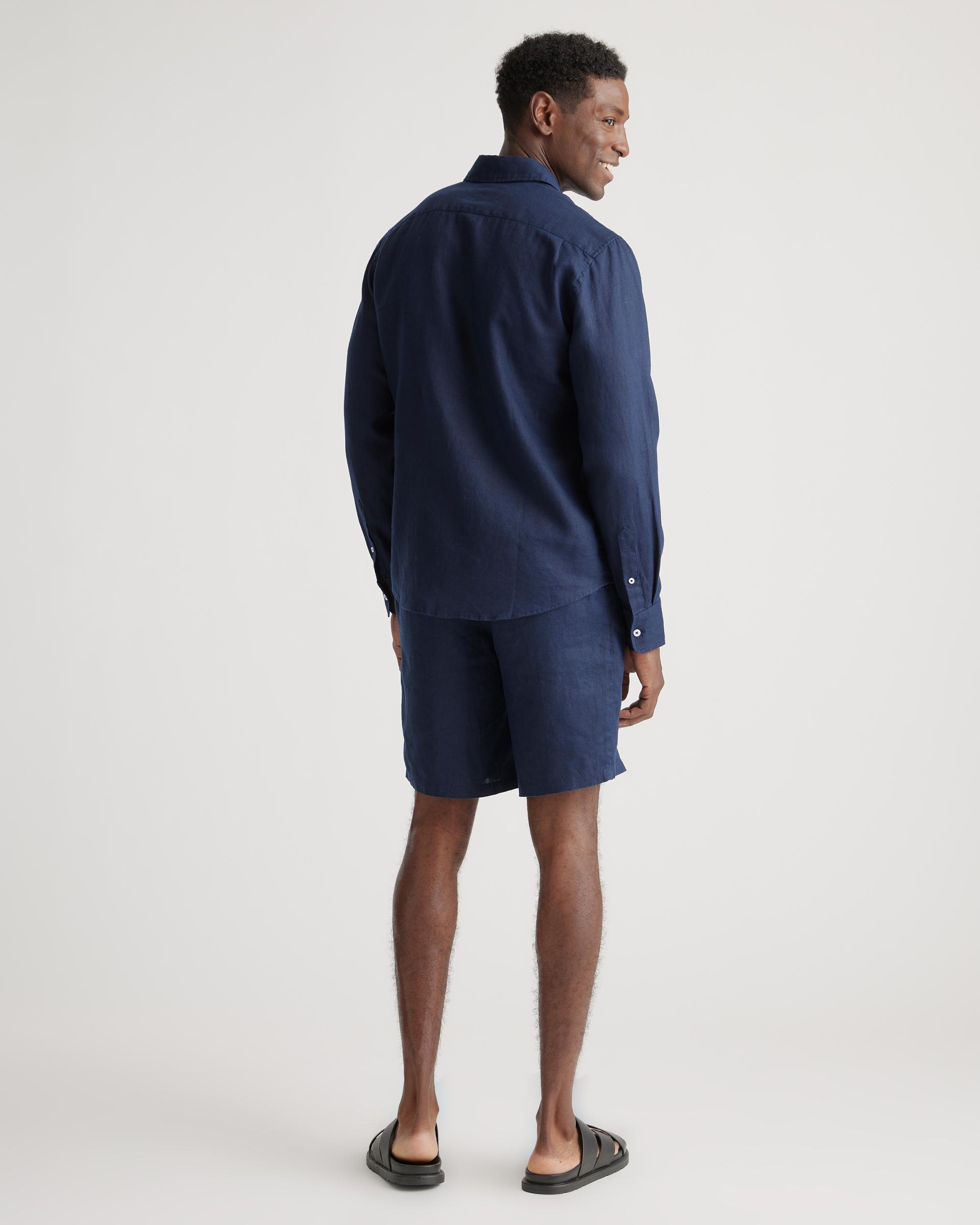 Quince | Men's 100% European Linen Relaxed Long Sleeve Shirt Product Image