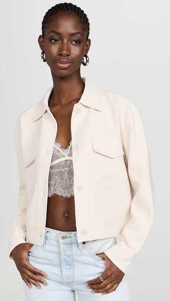 Susana Monaco Pebble Weave Oversized Cargo Jacket 7" | Shopbop Product Image