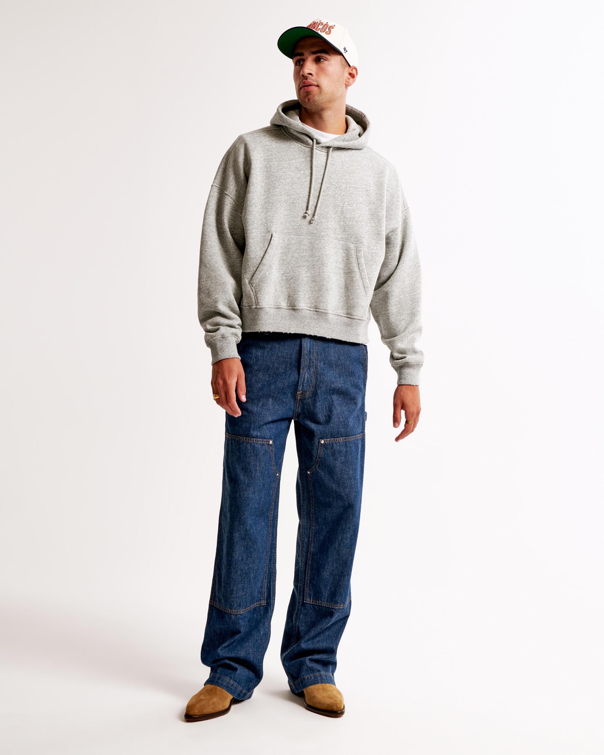 Essential Cropped Popover Hoodie Product Image