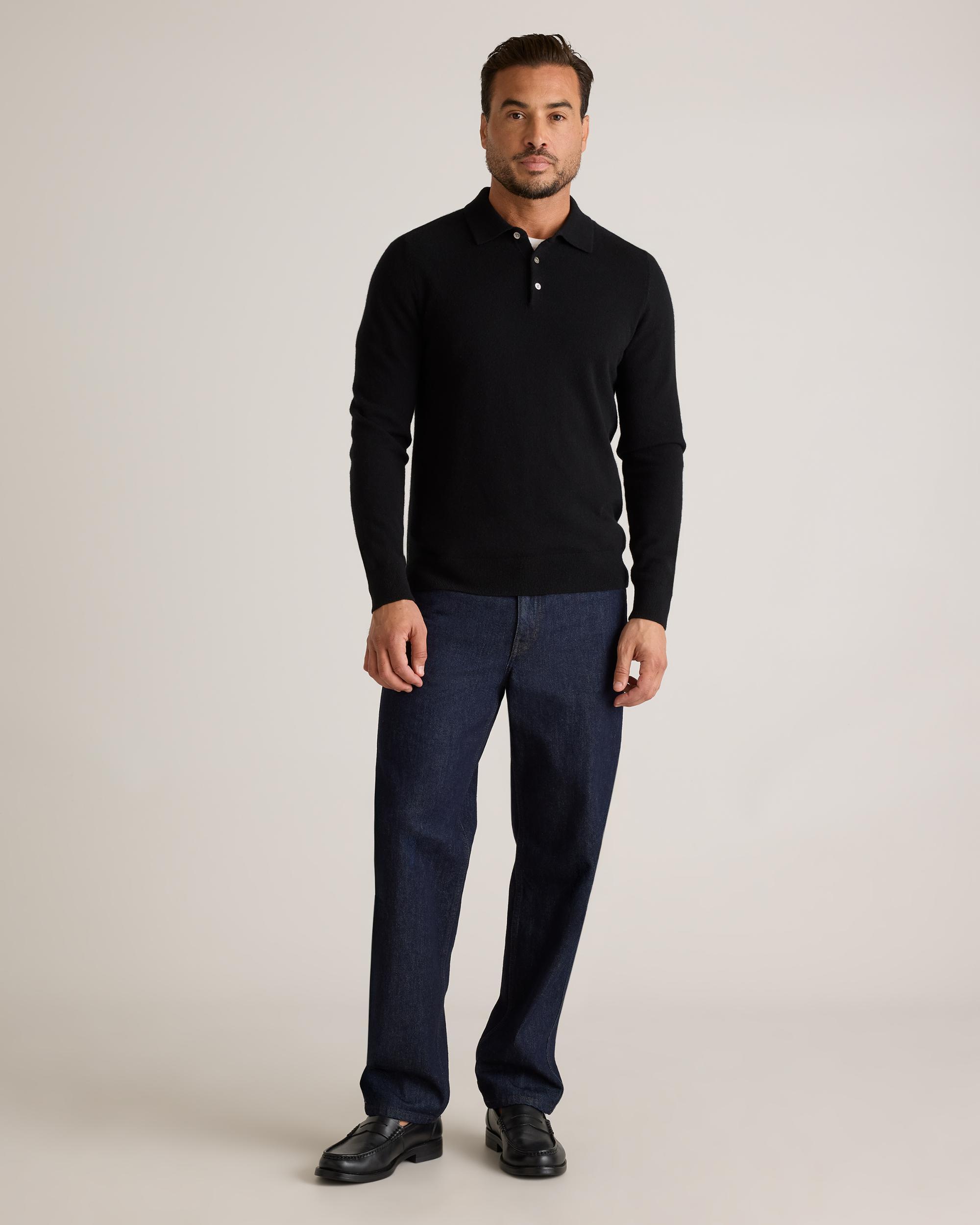 Quince | Men's Mongolian Cashmere Polo Sweater Product Image