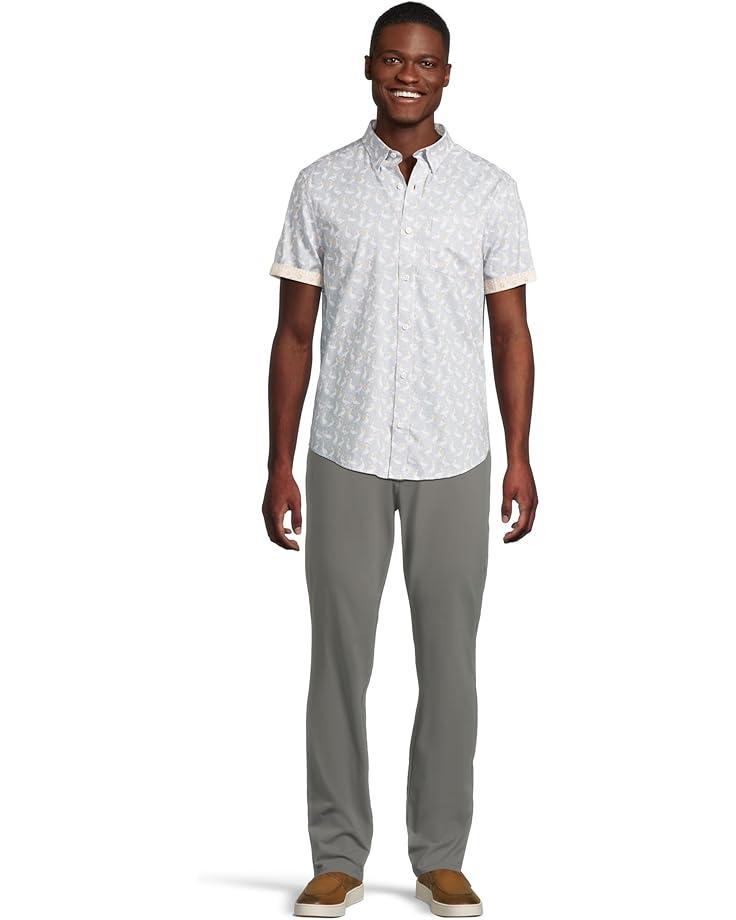Short Sleeve Diamond Print Shirt Product Image