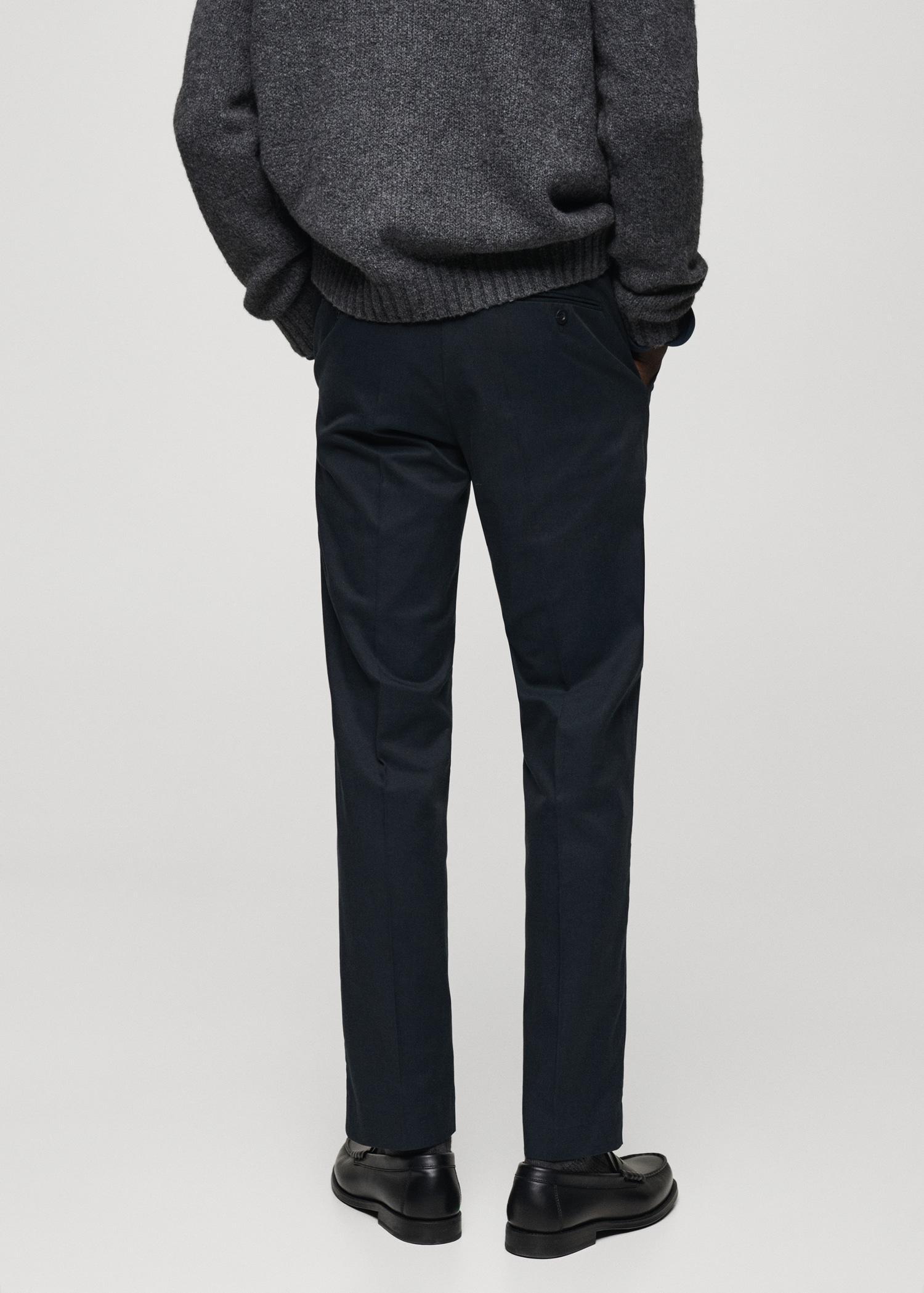 Regular-fit cotton pants - Men | MANGO USA Product Image