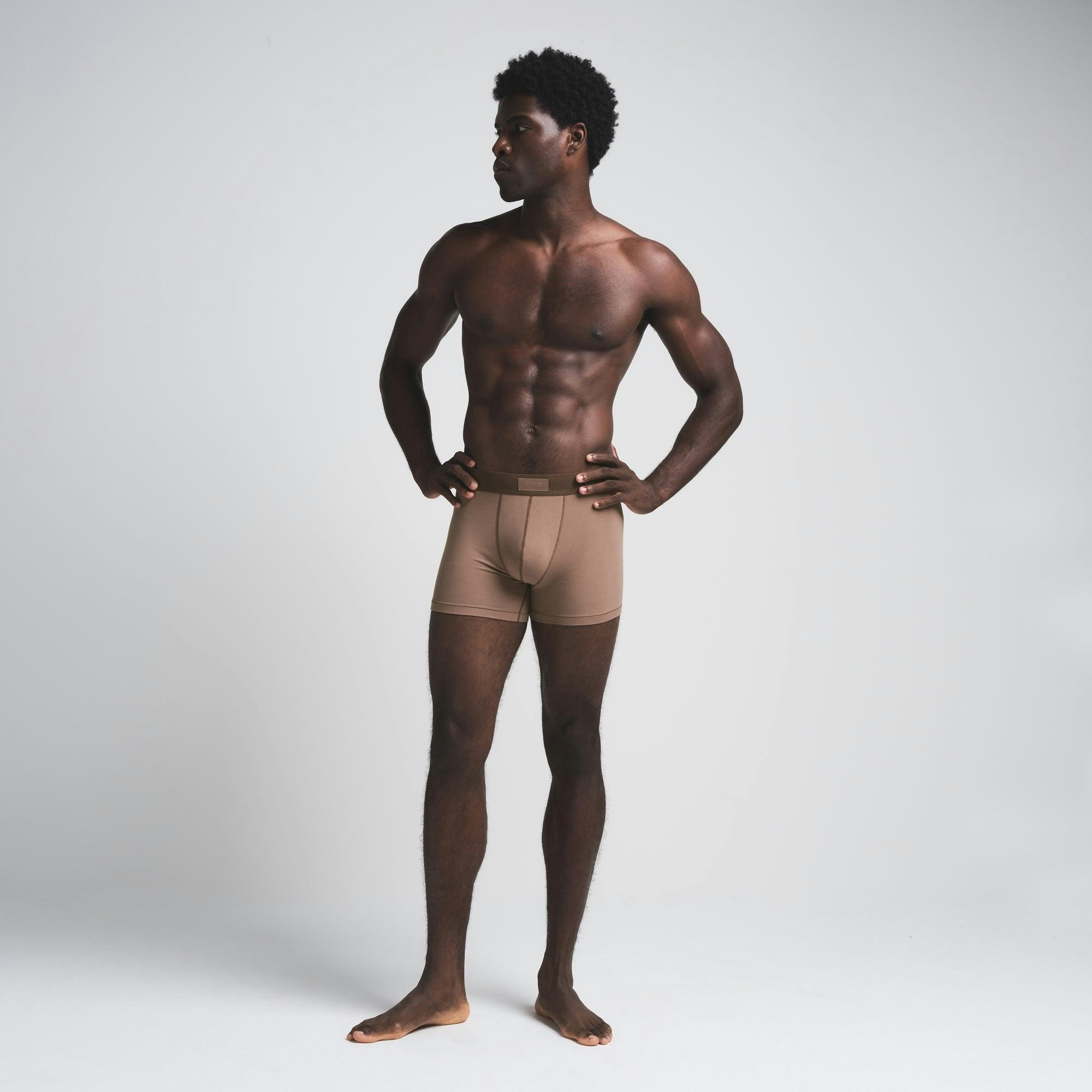 SKIMS COTTON MENS 3" BOXER BRIEF | SIENNA Product Image