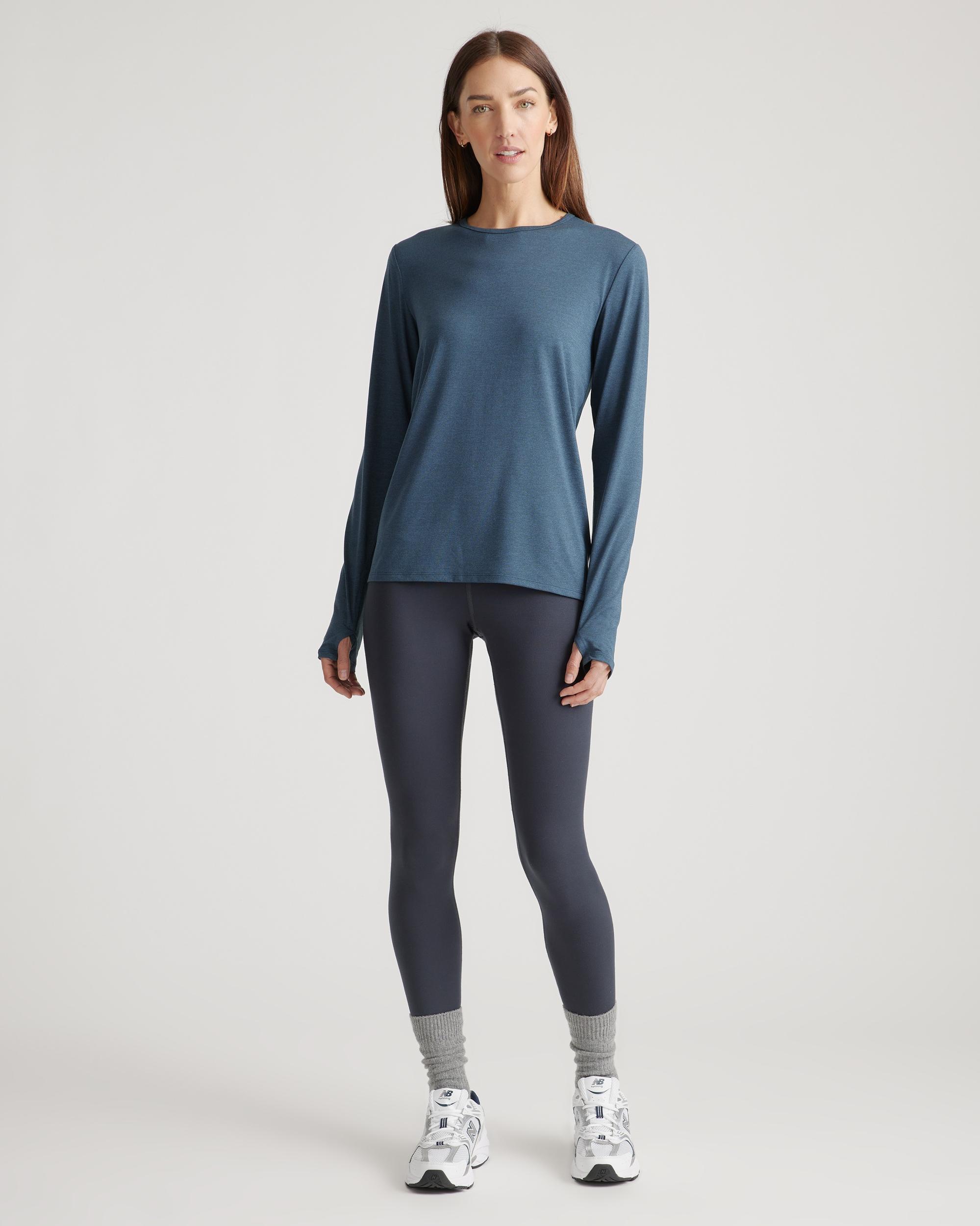 Quince | Women's Flowknit Breeze Long Sleeve Top Size XL, 100% Polyester Product Image