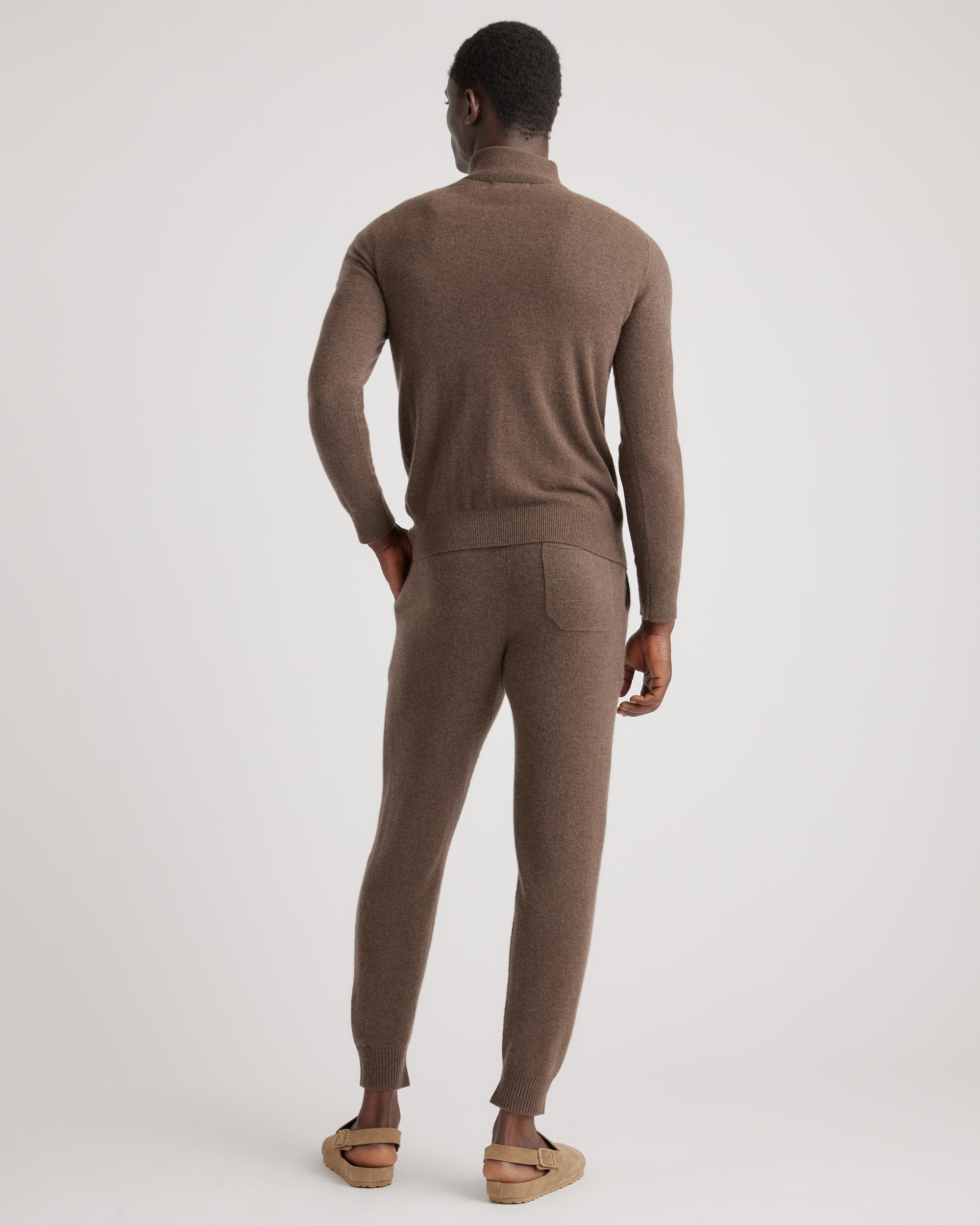 Quince | Men's Mongolian Cashmere Quarter Zip Sweater Product Image