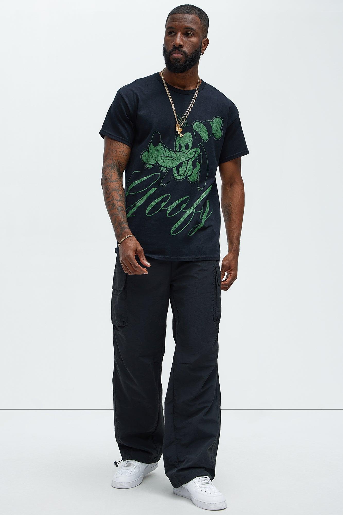 Disney Green Goofy Short Sleeve Tee - Black Product Image
