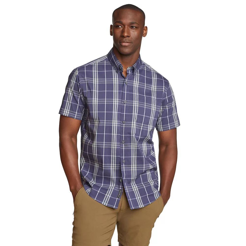 Men's Eddie Bauer UPF 50 Voyager Short Sleeve Button-Down Shirt, Size: Small, Dijon Product Image