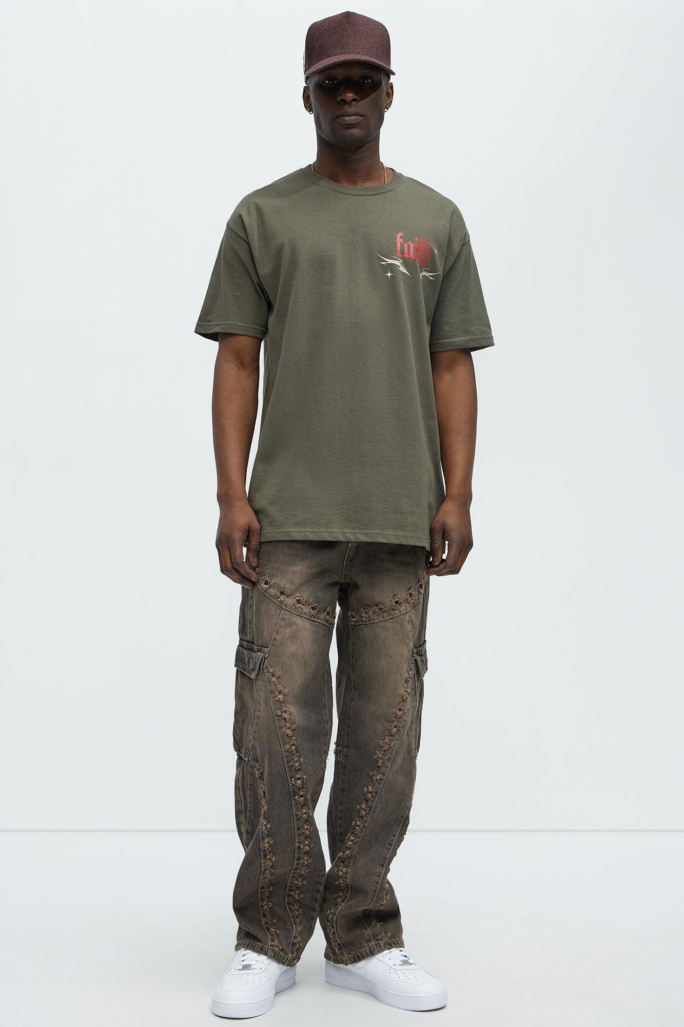 Underground Faith Short Sleeve Tee - Olive Product Image