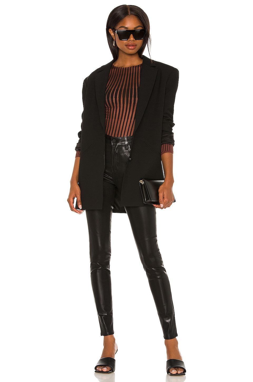 Marguerite Coated Modal Denim High-Rise Skinny Jeans Product Image