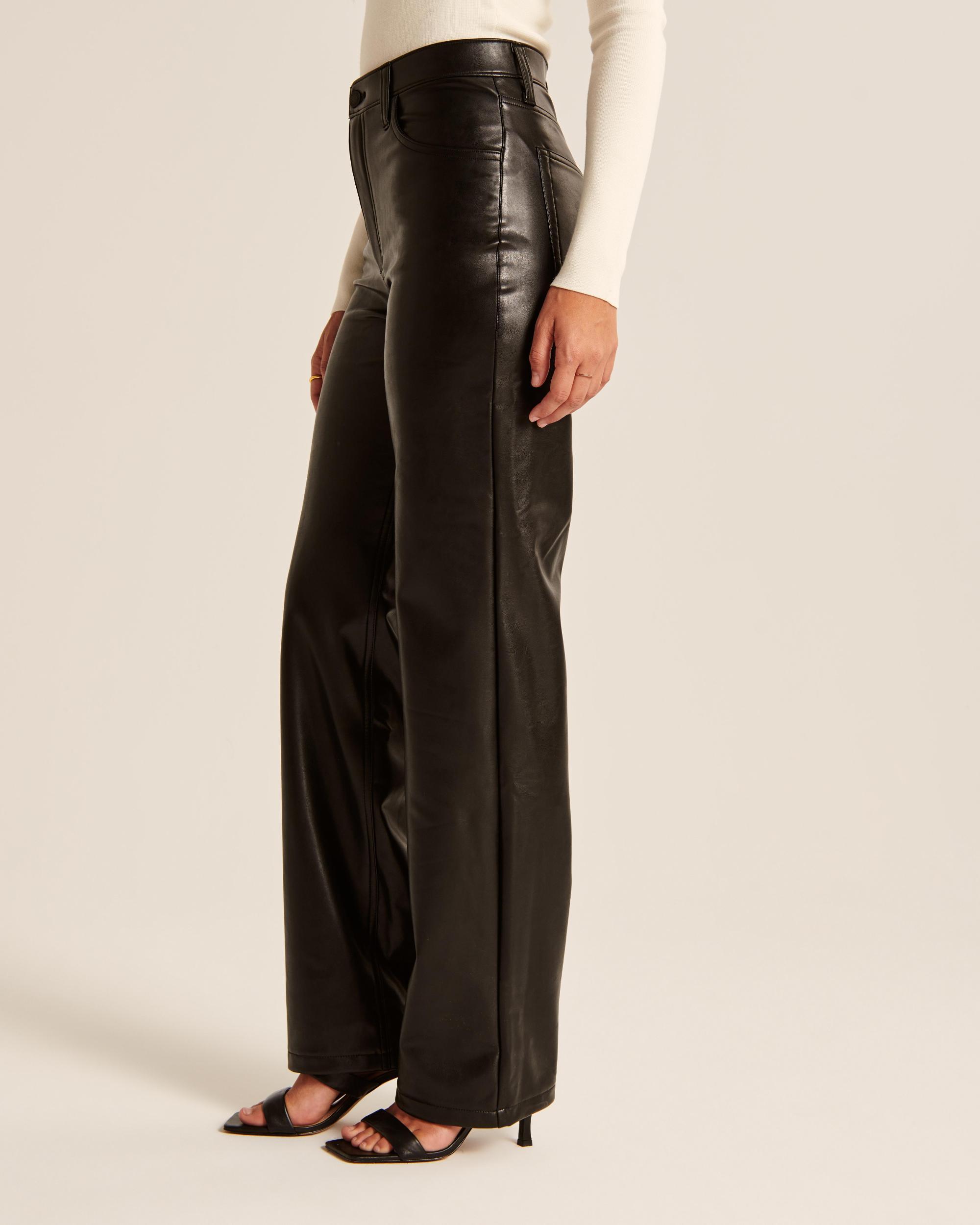 Curve Love Vegan Leather 90s Relaxed Pant Product Image