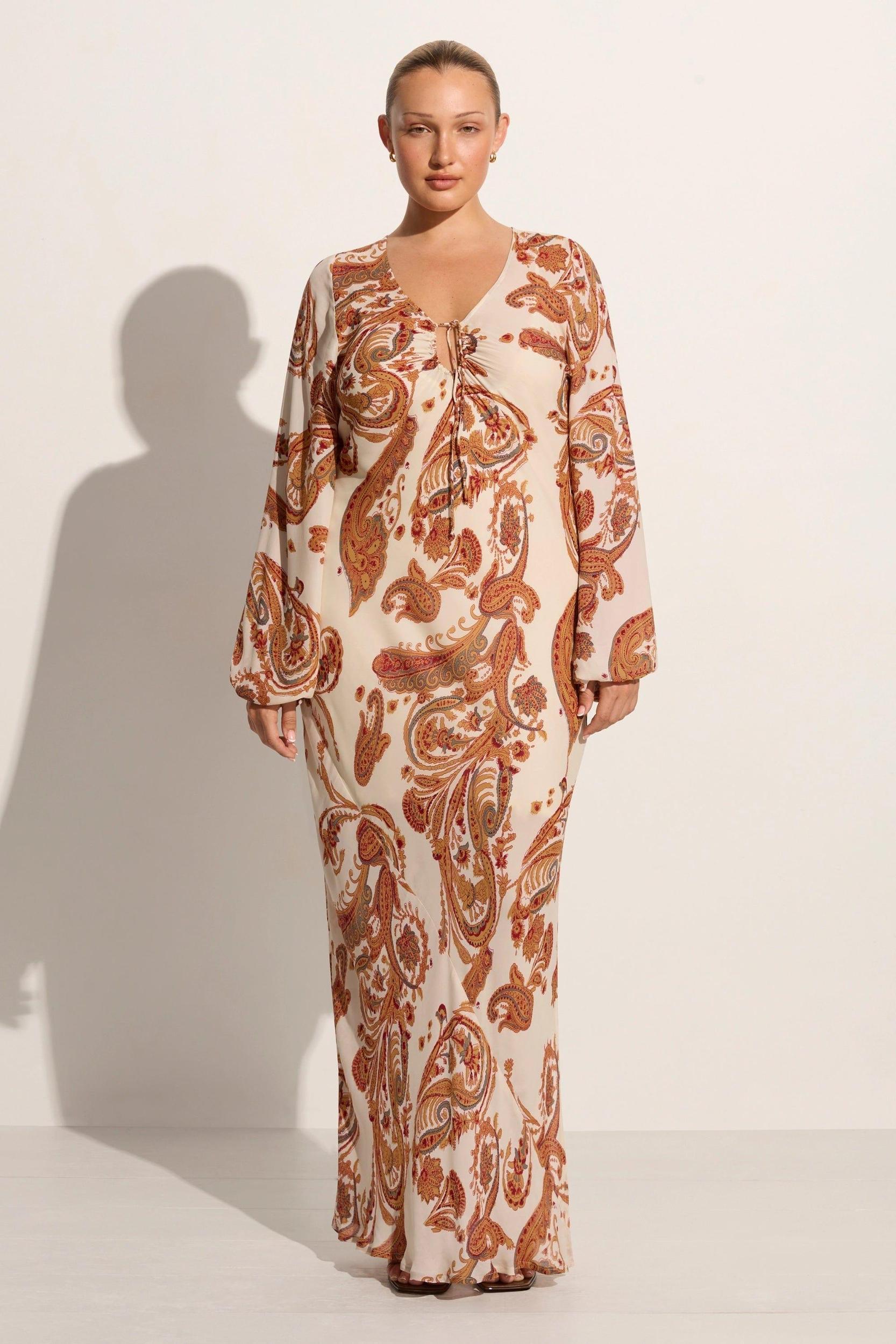 Santos Maxi Dress Alessia Paisley - Final Sale Product Image