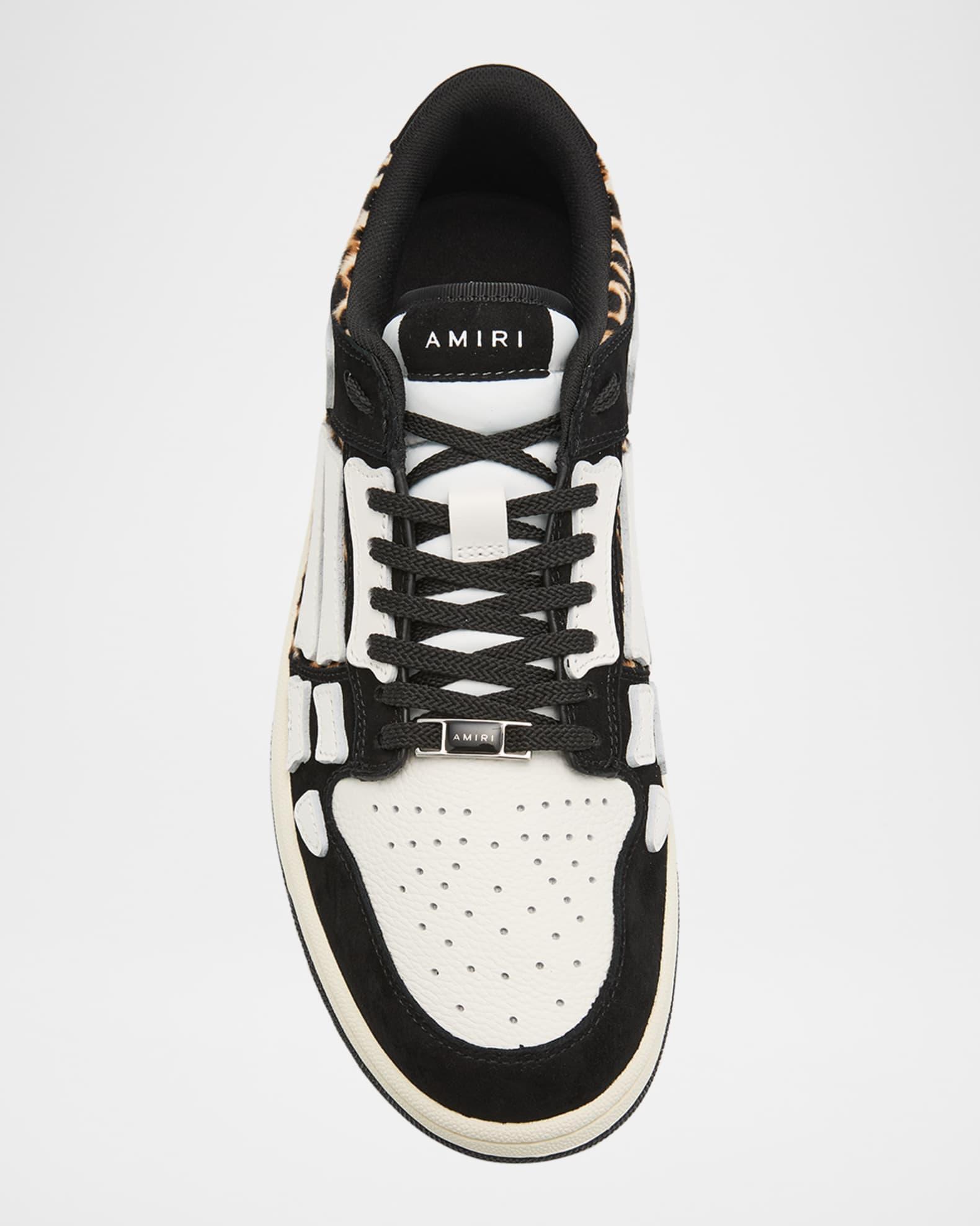 Men's Leopard Skel Low-Top Sneakers Product Image