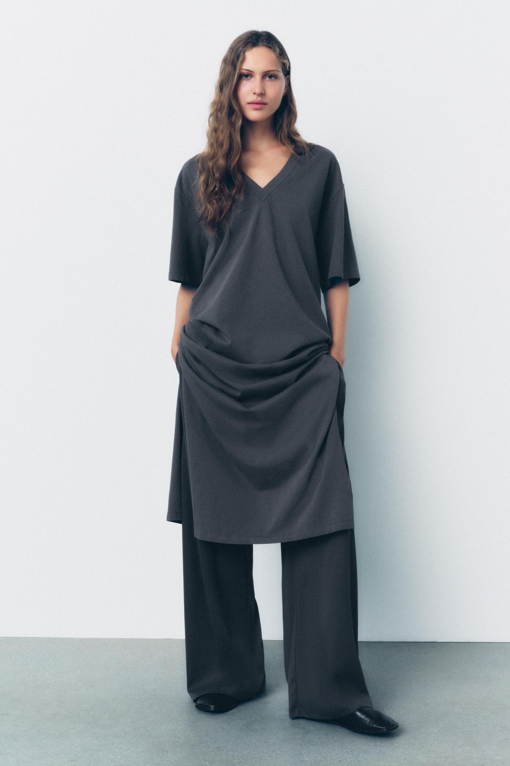 HEAVY COTTON TUNIC DRESS Product Image