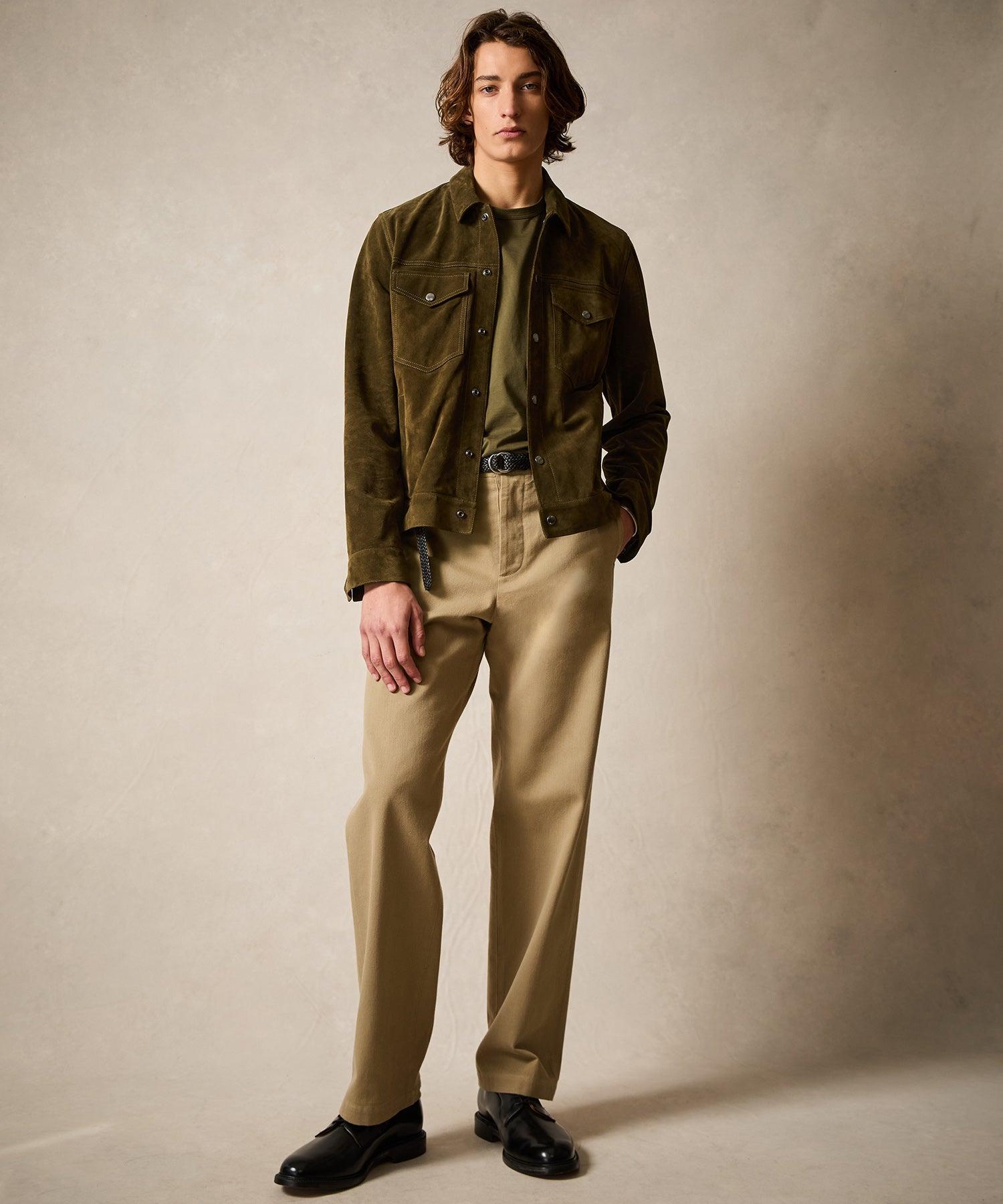 Italian Suede Snap Dylan Jacket Product Image