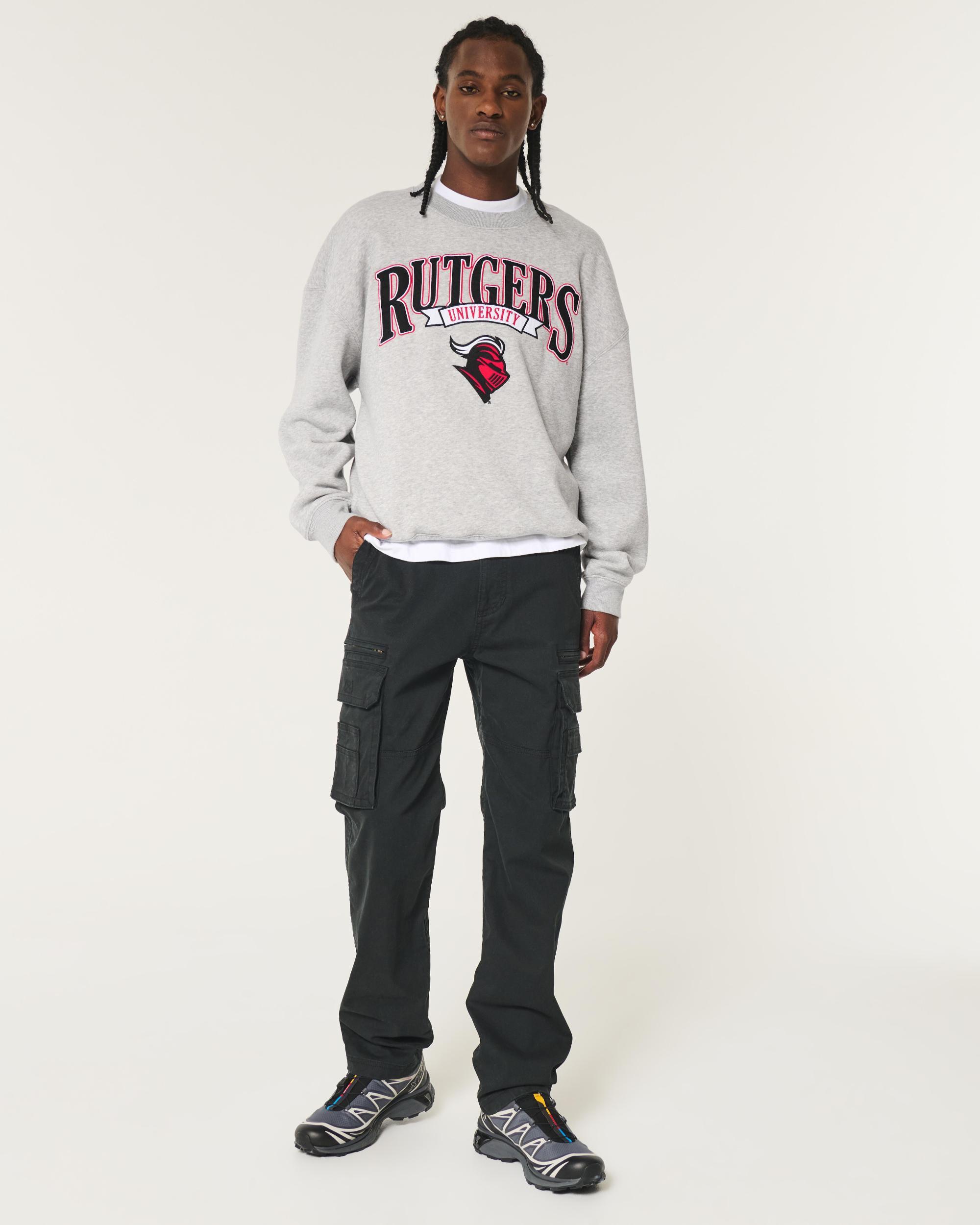 Boxy Indiana University Hoosiers Graphic Crew Sweatshirt Product Image