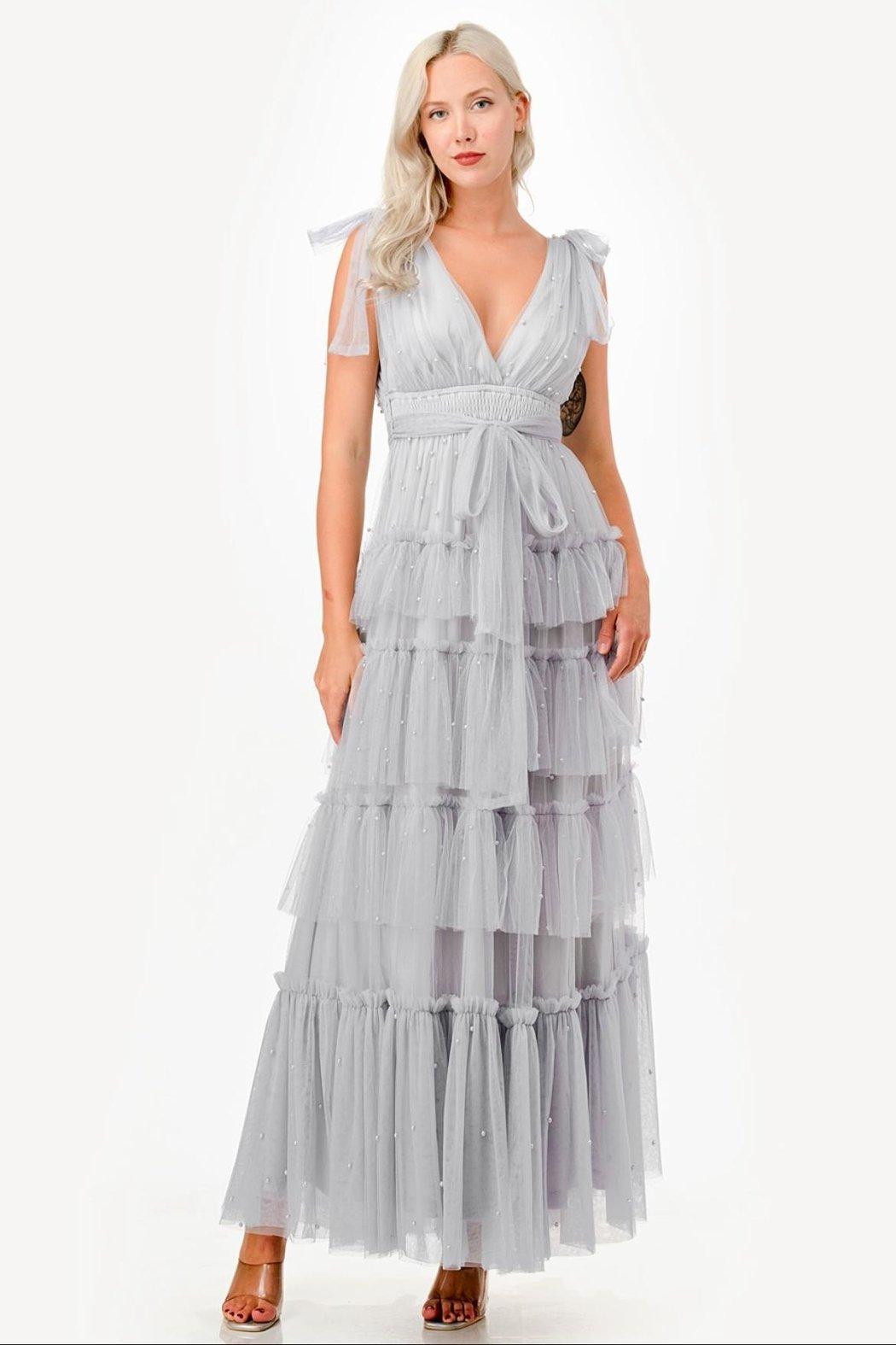 Pearl Mesh Dress Product Image