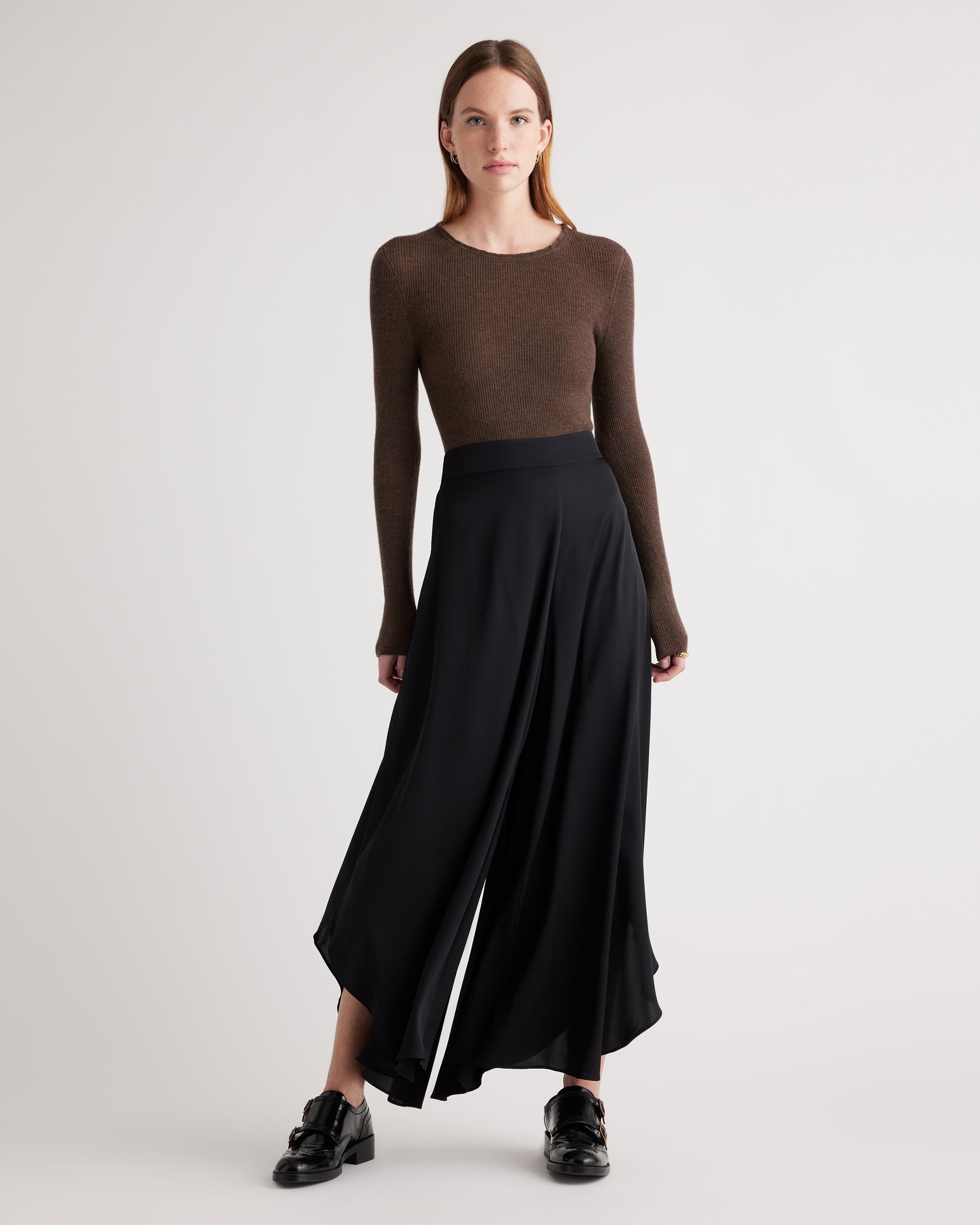Quince | Women's Washable Stretch Silk Palazzo Pants Mulberry Silk Product Image