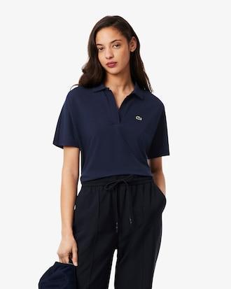 Relaxed Fit Fluid Piqué Polo Shirt Product Image