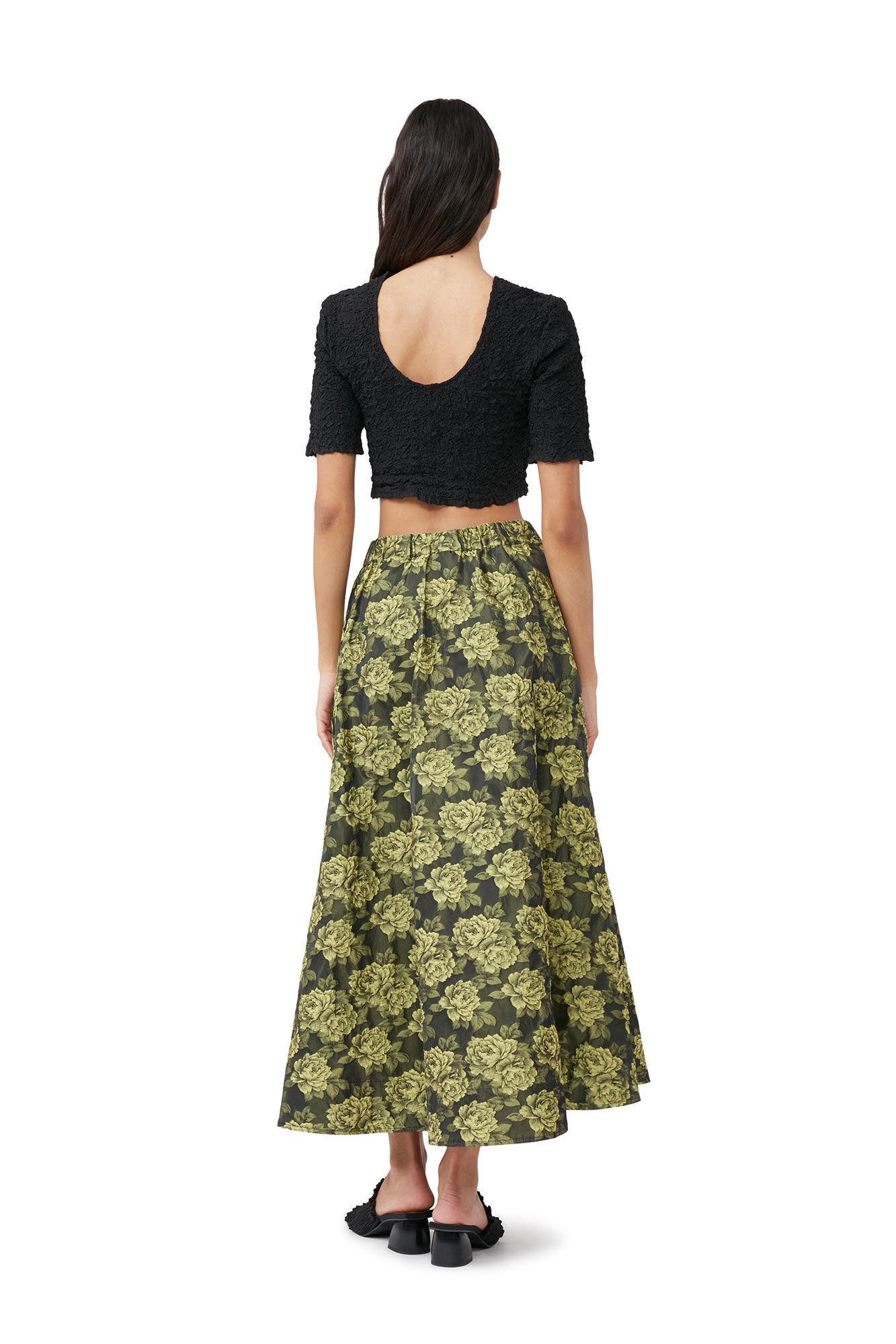 Black Cotton Poplin O-neck Cropped Smock Top Product Image