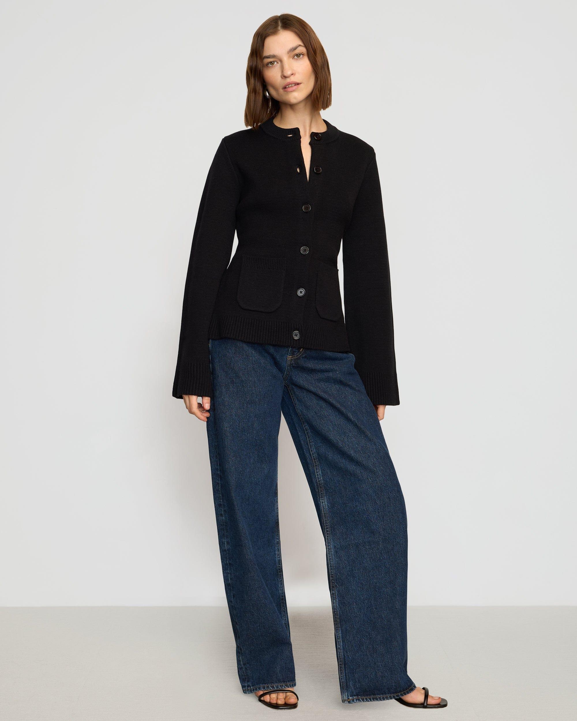 Eames Organic Cotton-Wool Button Cardigan Product Image