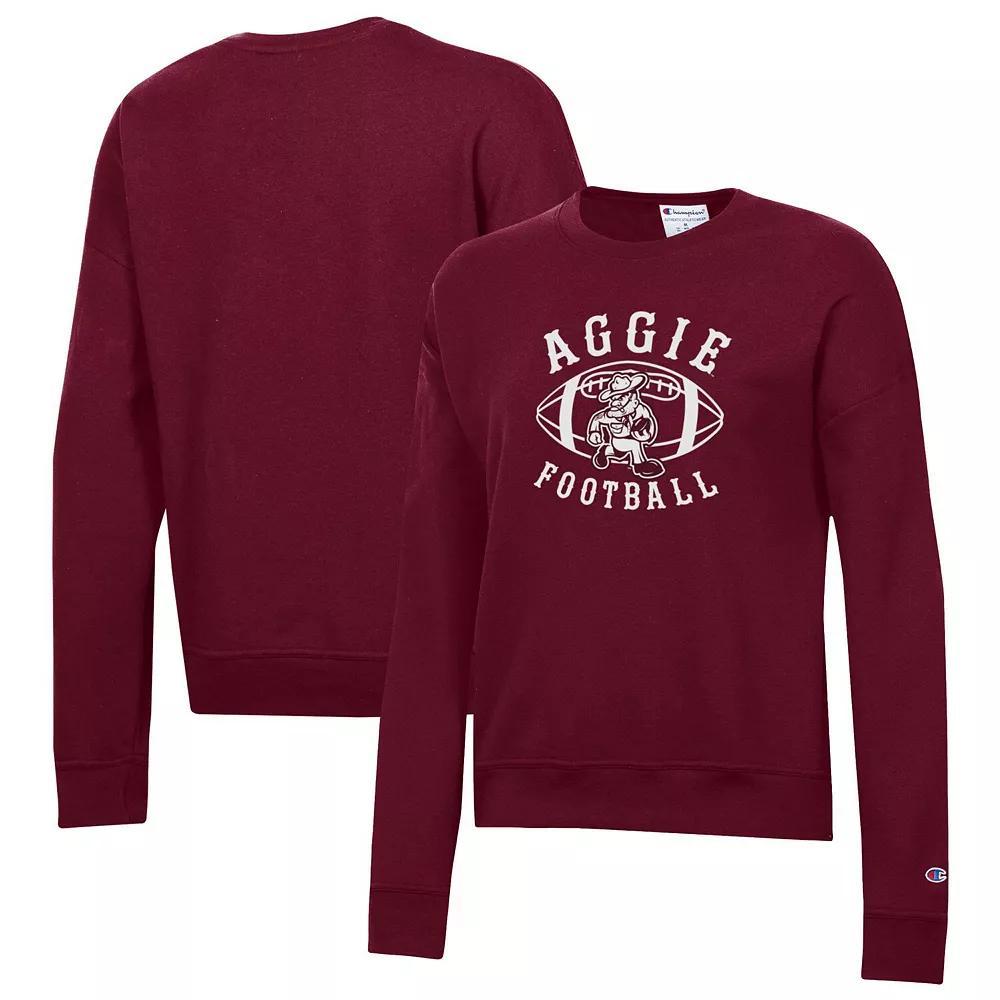 Womens Champion Maroon Texas A&M Aggies Ol Sarge Fleece Crewneck Pullover Sweatshirt Product Image
