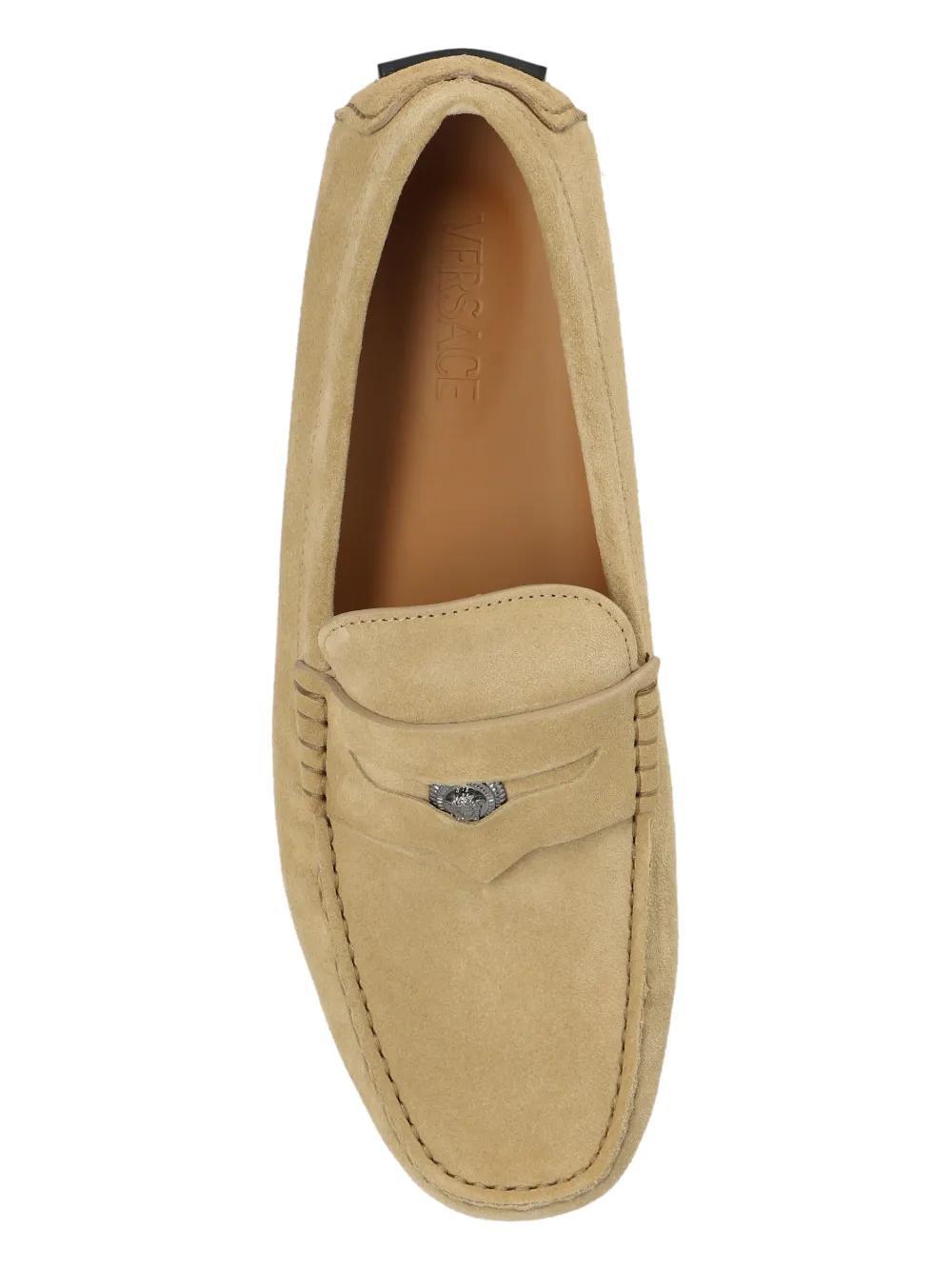 Medusa Head suede loafers Product Image
