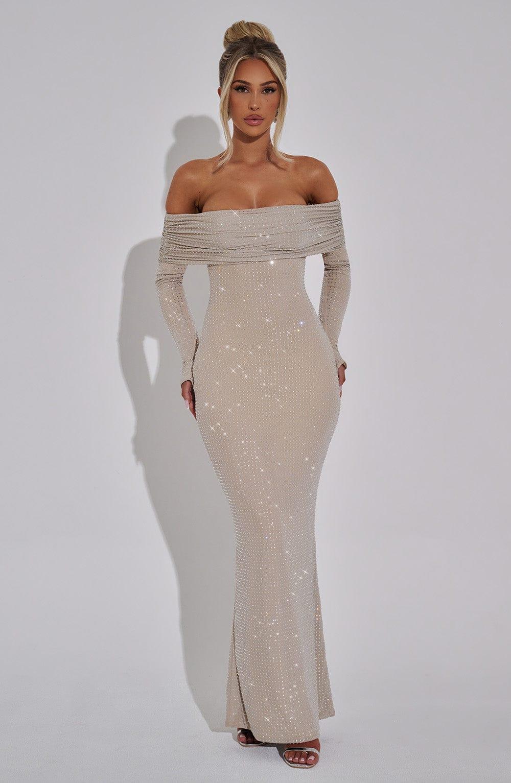 Cyprus Maxi Dress - Nude Product Image