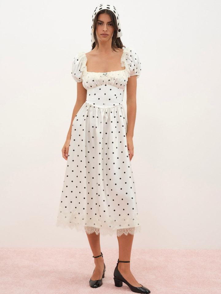 Ines Midi Dress — Ivory Product Image