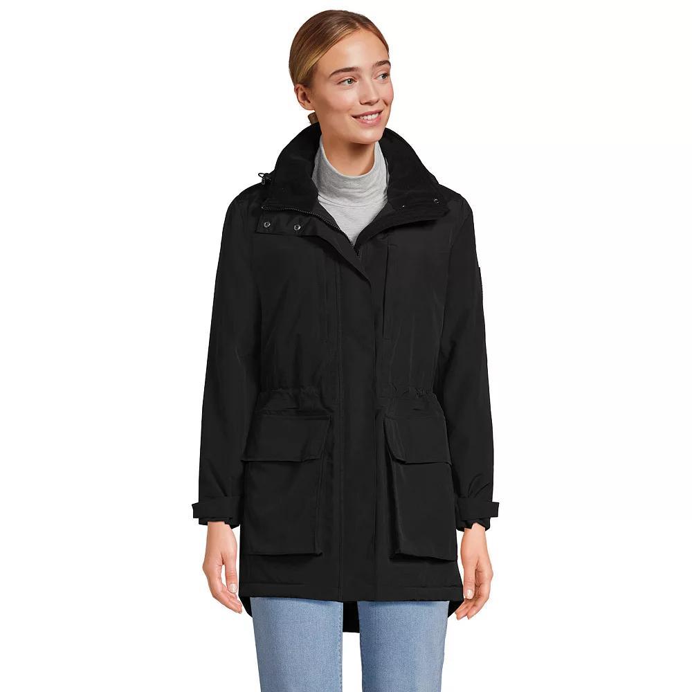 Women's Lands' End Squall Waterproof Insulated Winter Parka, Size: Medium, Black Product Image