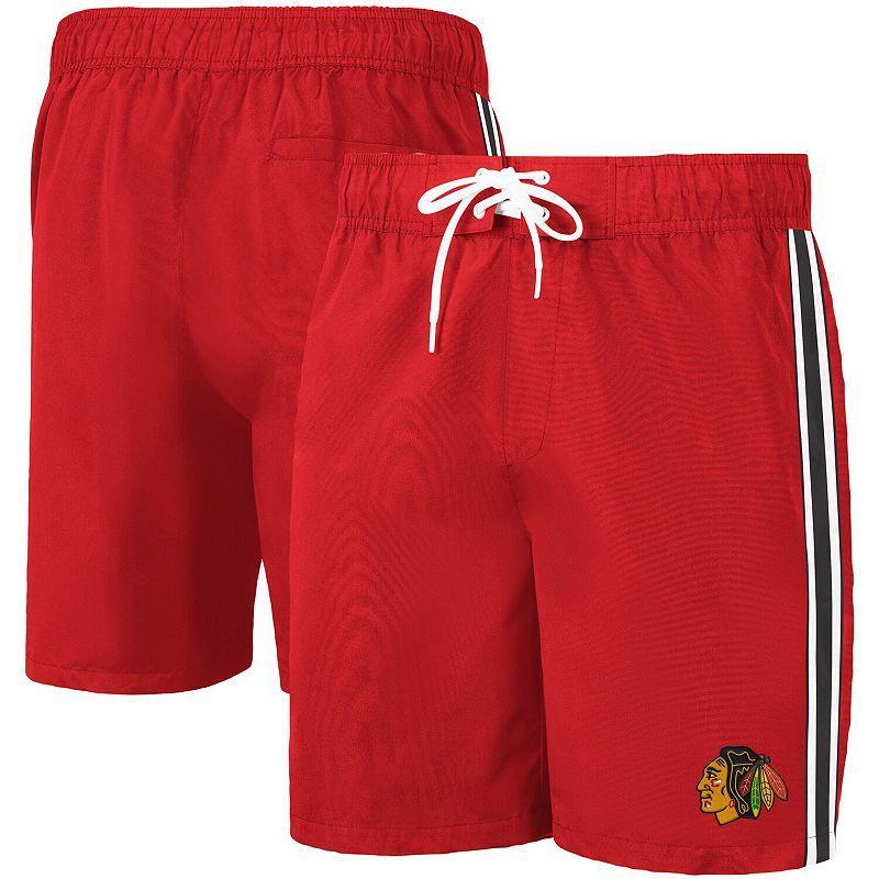 Men's G-III Sports by Carl Banks Red/Navy Washington Capitals Sand Beach Swim Shorts, Size: Medium Product Image