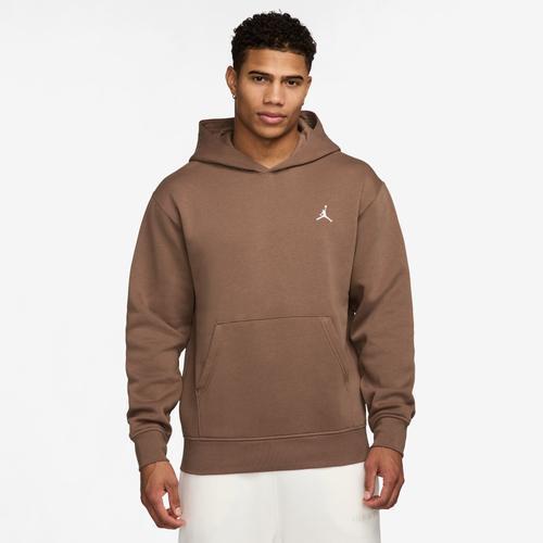 Jordan Mens Jordan Brooklyn Fleece Pullover - Mens Brown/White Product Image