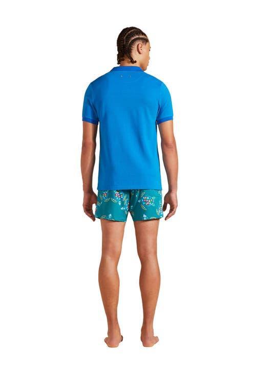 Vilebrequin Men's Changing Color Cotton Pique Polo in Palace at Nordstrom, Size Large Product Image