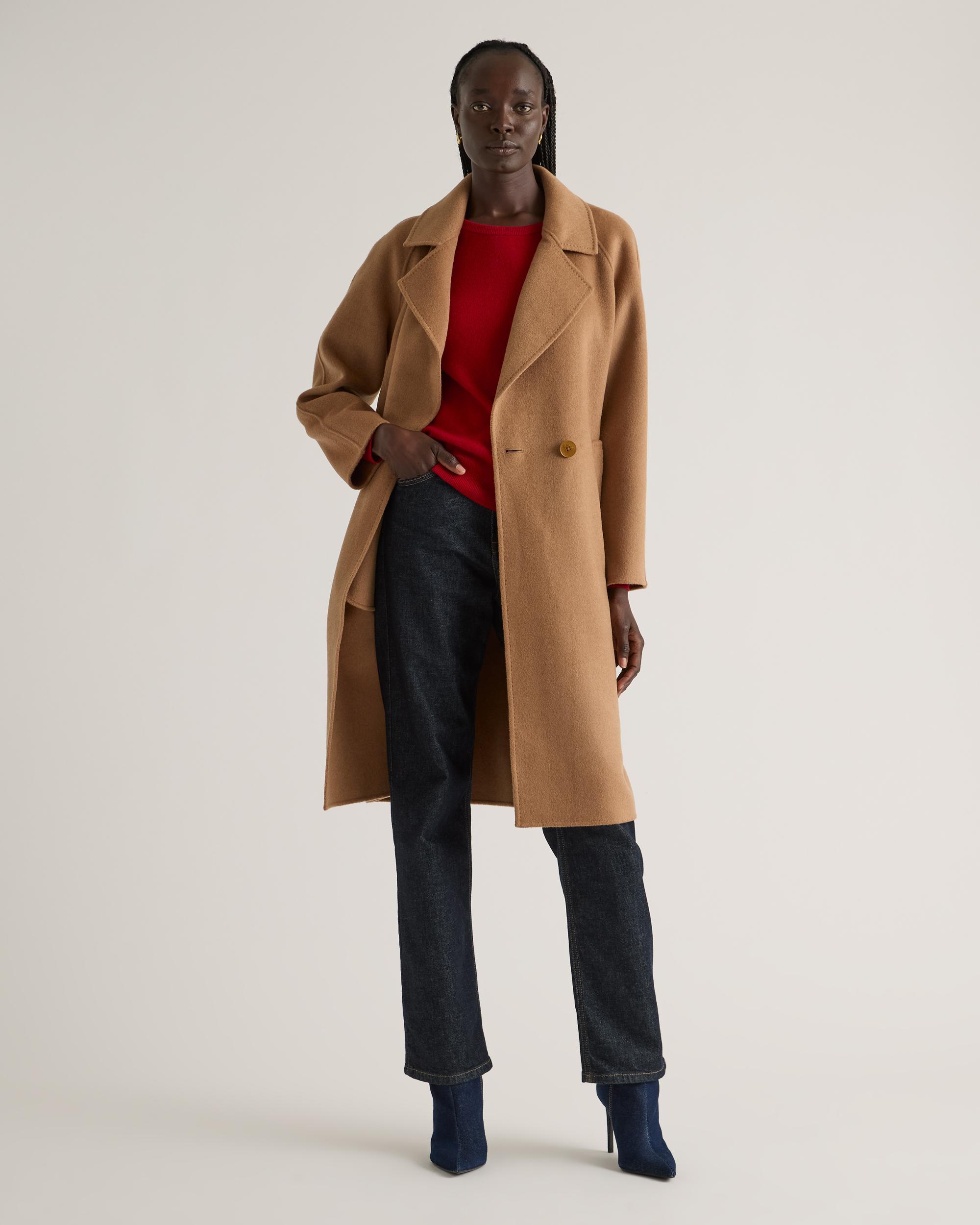 Quince | Women's Double-Faced Merino Wool Notched Lapel Coat Size XS Product Image