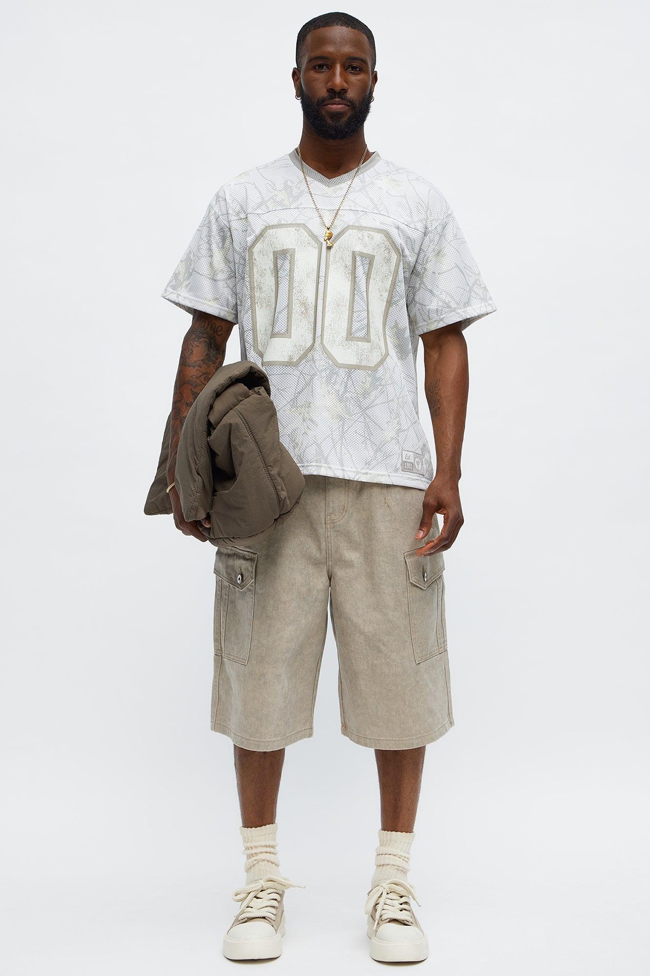 Short Sleeve Camo Jersey - Cream Product Image