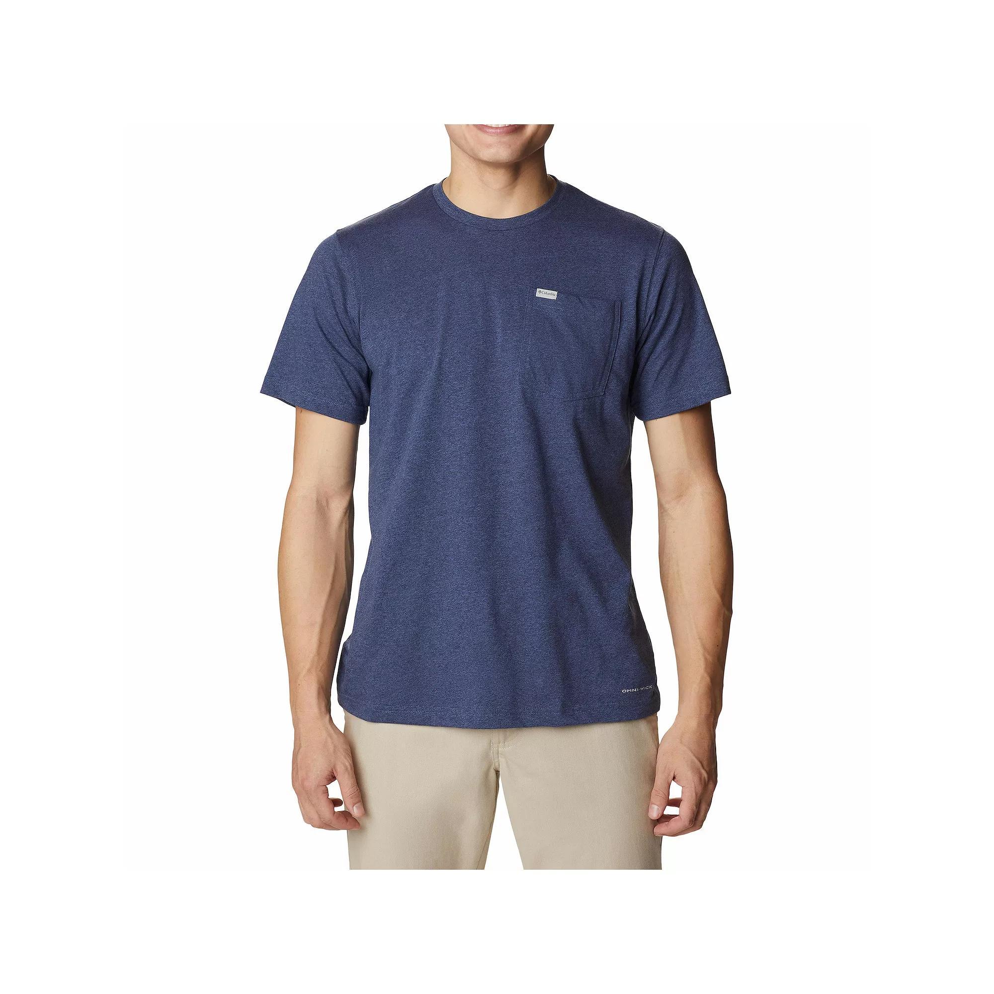 Men's Columbia Thistletown Hills™ Pocket Tee, Size: XL, Columbia Grey Grey Product Image
