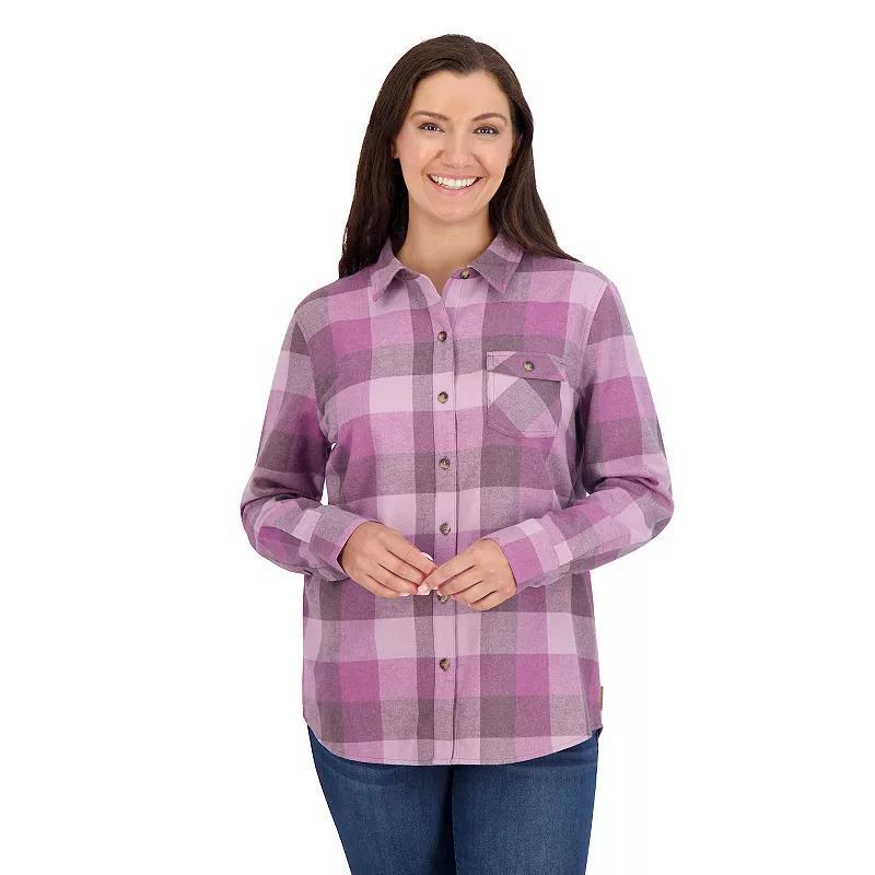 Women's ZeroXposur Lisbon Flannel Shirt, Size: Medium, Green Madras Product Image