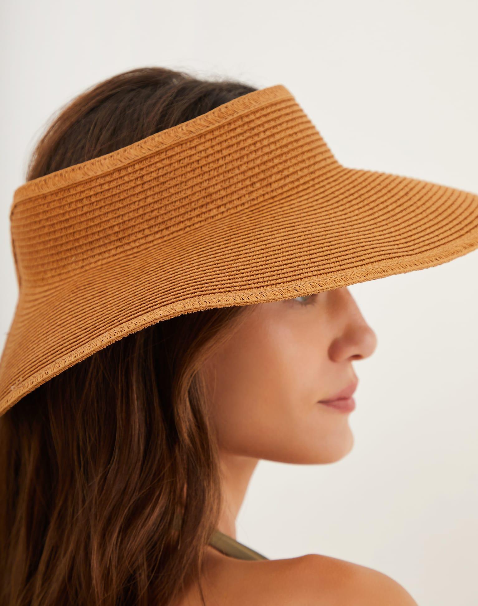 Straw Visor - Red Product Image
