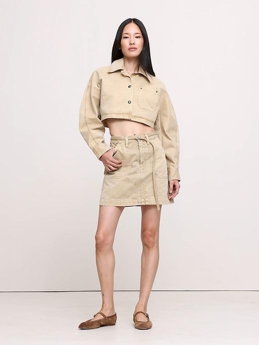 Ultra-Cropped Cotton Jacket Product Image