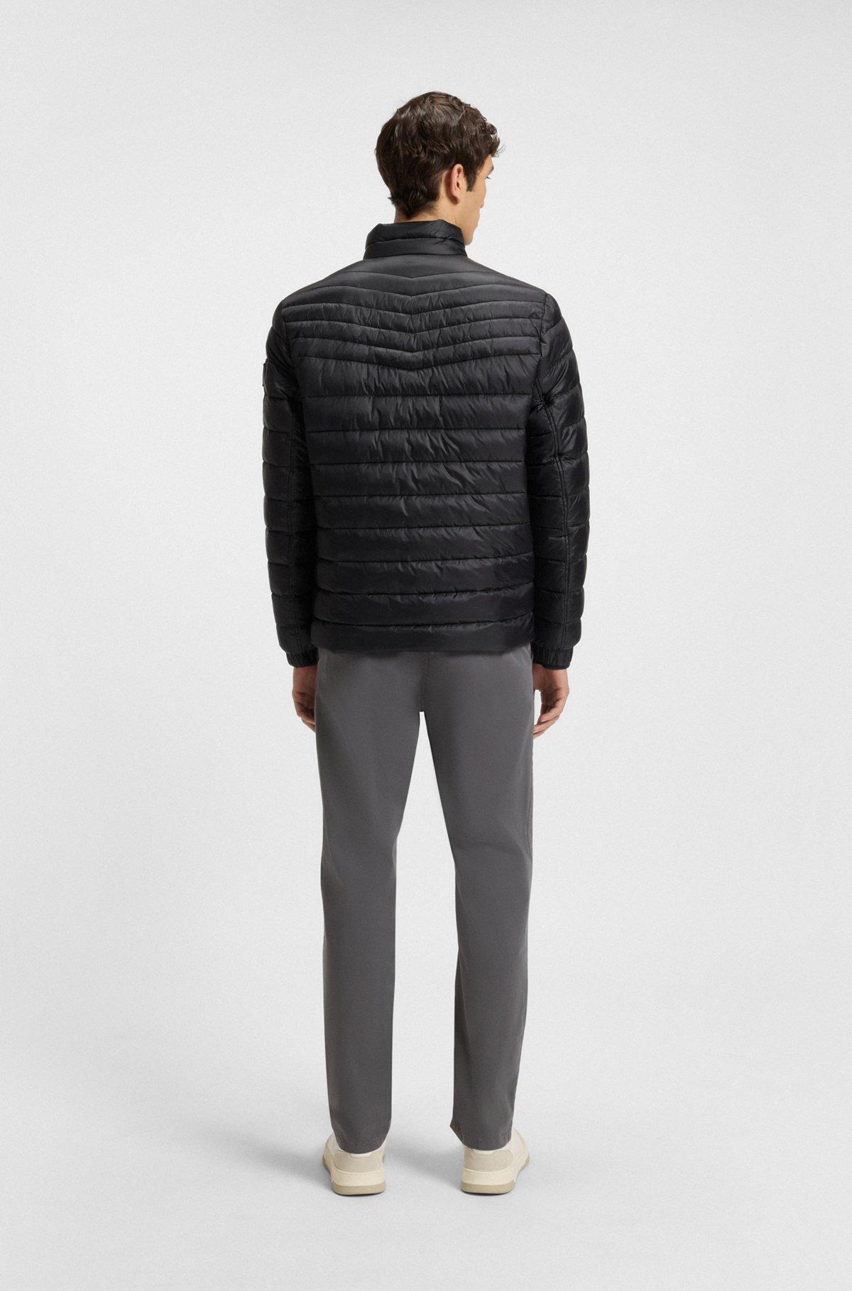 Water-repellent quilted field jacket with packable hood Product Image