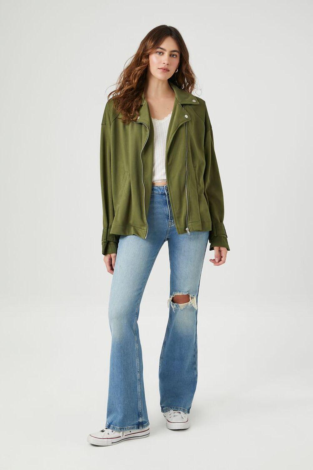 French Terry Zip-Up Jacket | Forever 21 Product Image