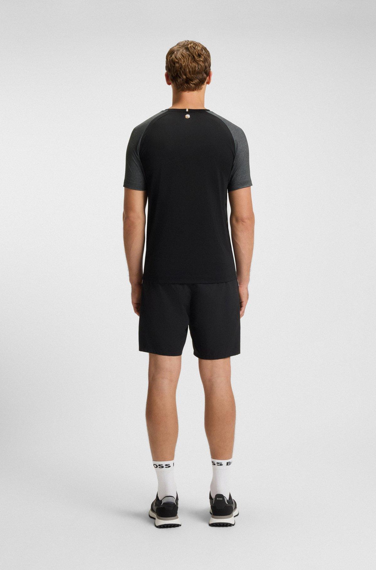 Cotton-silk T-shirt with double collar Product Image